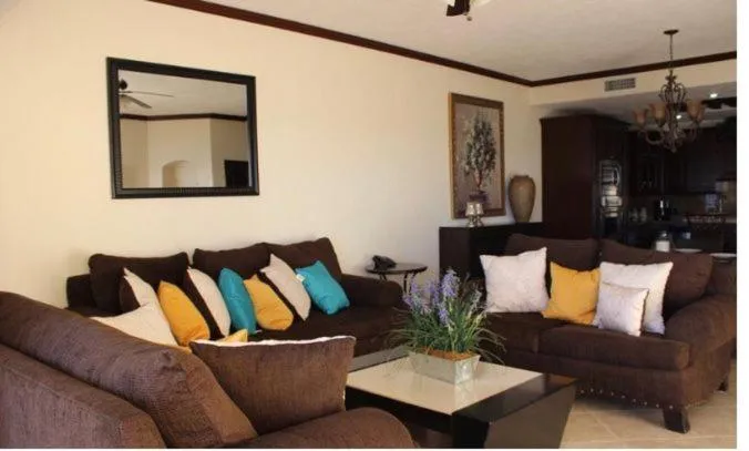 Living room in Sonoran Sky Resort Oceanview Condo