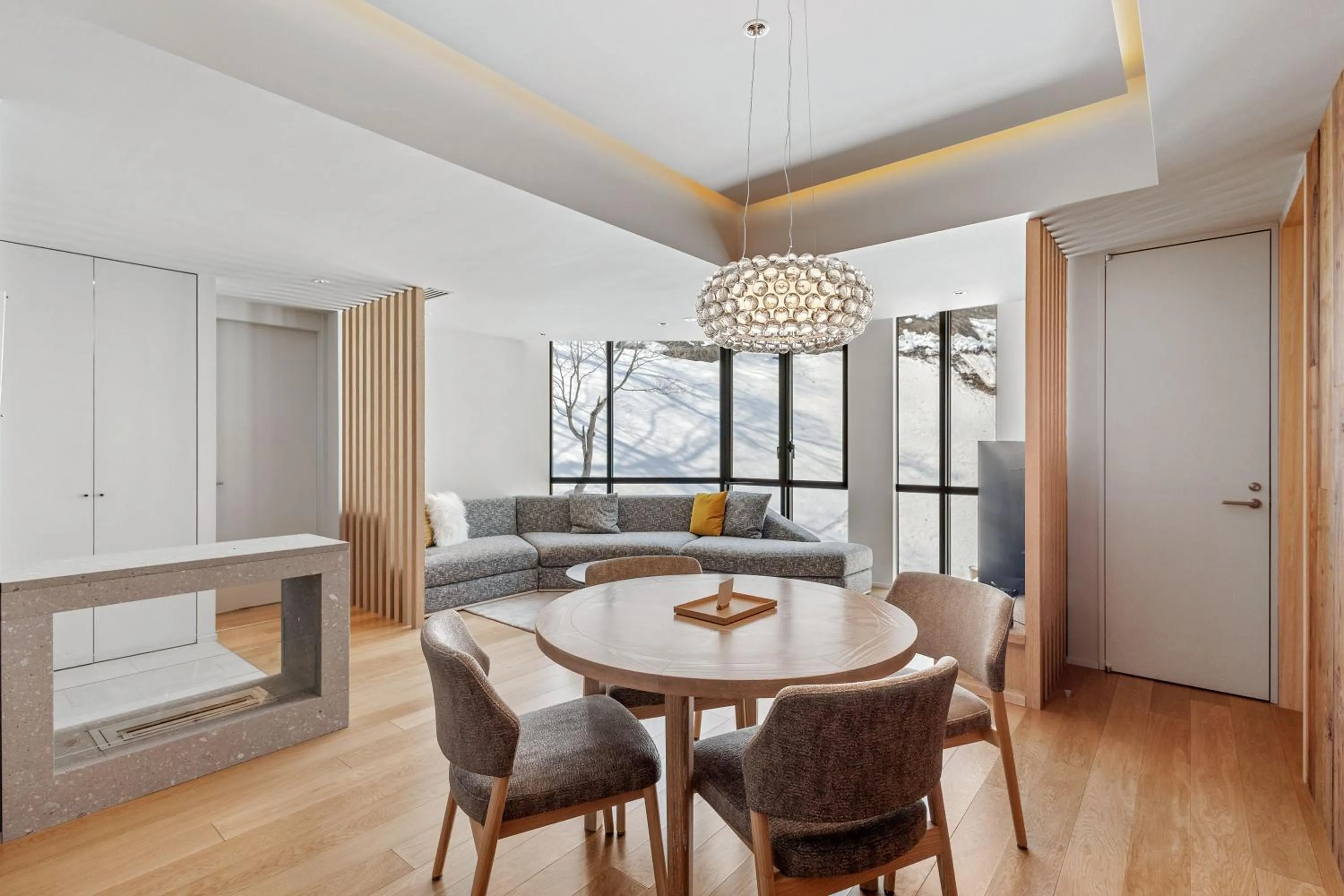 Living room in YAMAKEI Residences