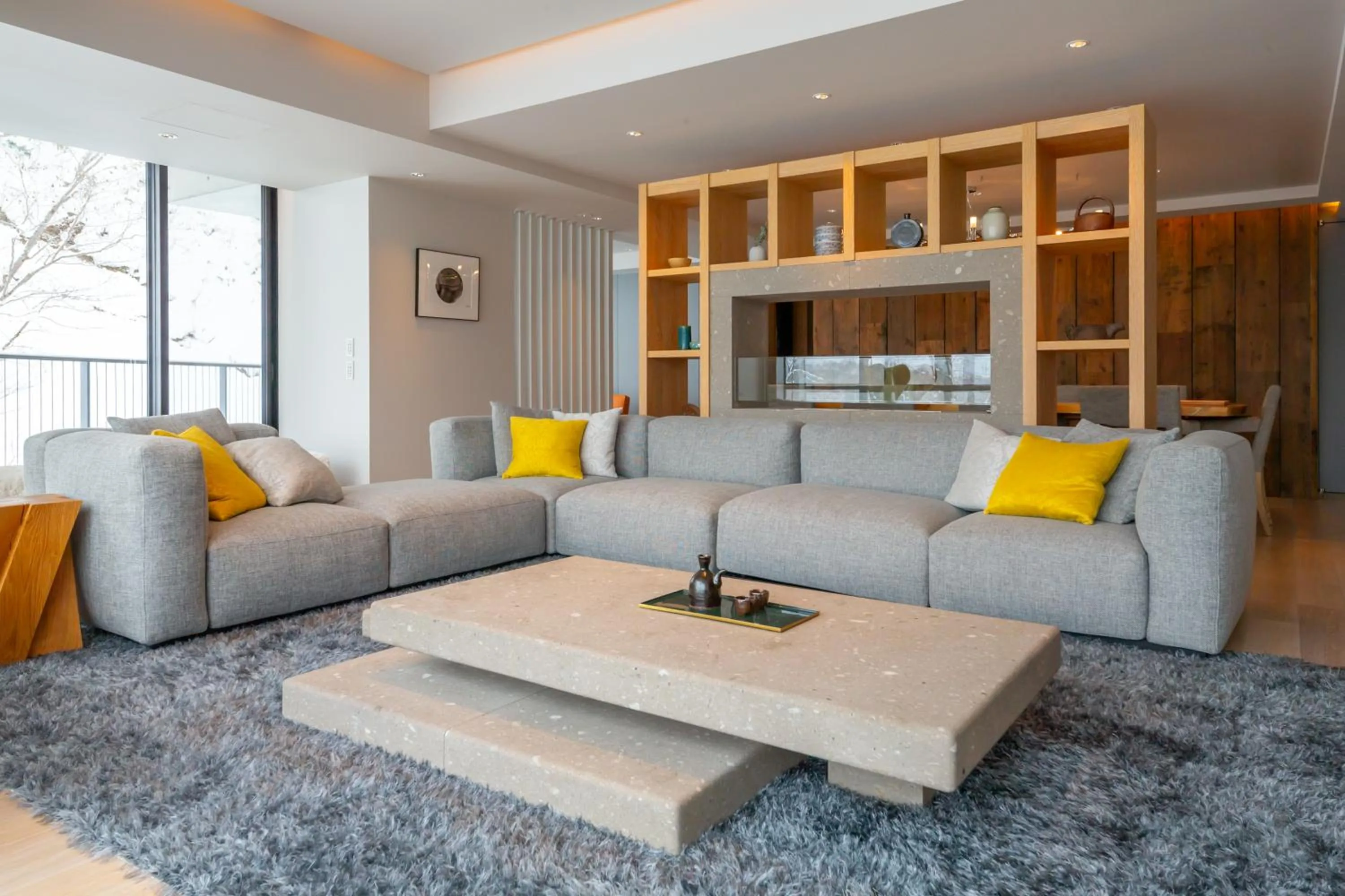 Living room in YAMAKEI Residences