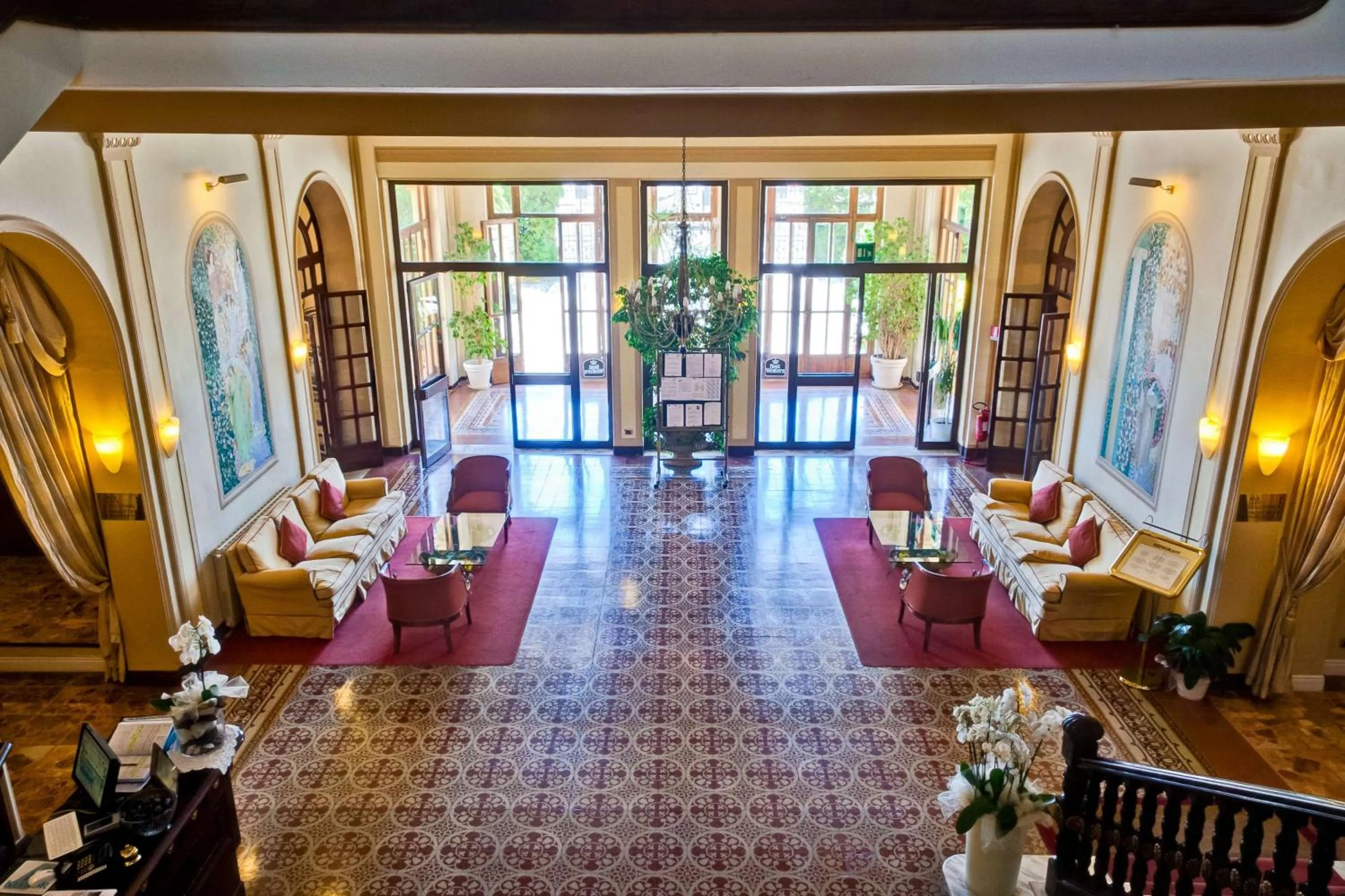 Lobby or reception in Grand Hotel Royal