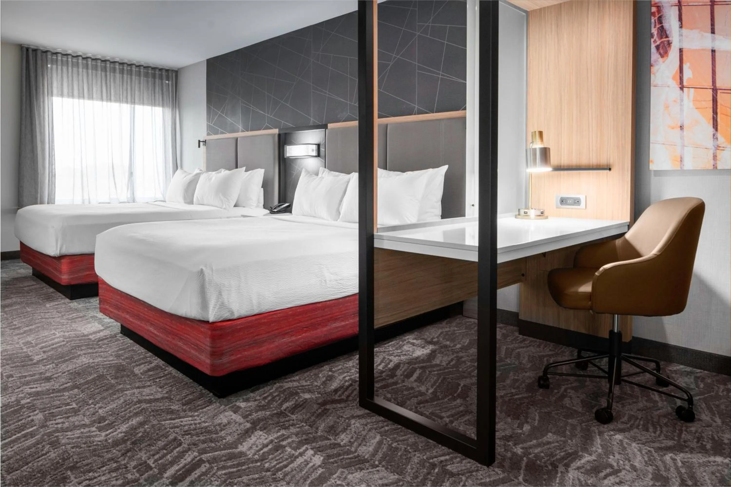 Bedroom, Bed in SpringHill Suites by Marriott Raleigh Apex