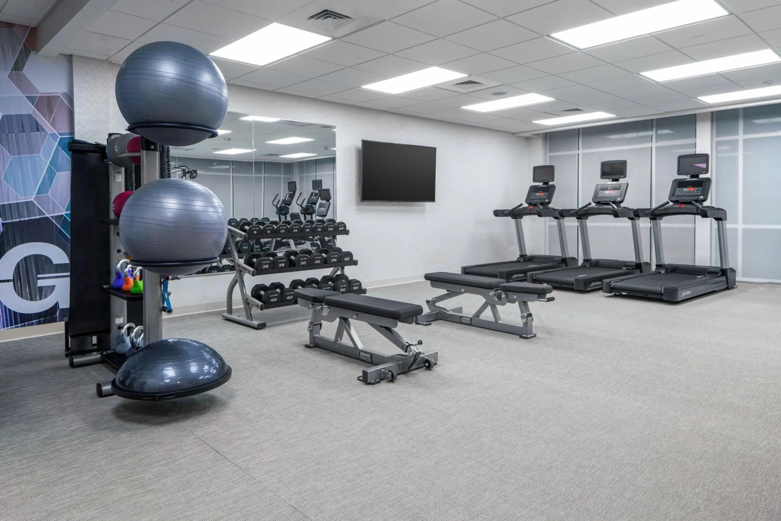 Fitness centre/facilities in SpringHill Suites by Marriott Raleigh Apex