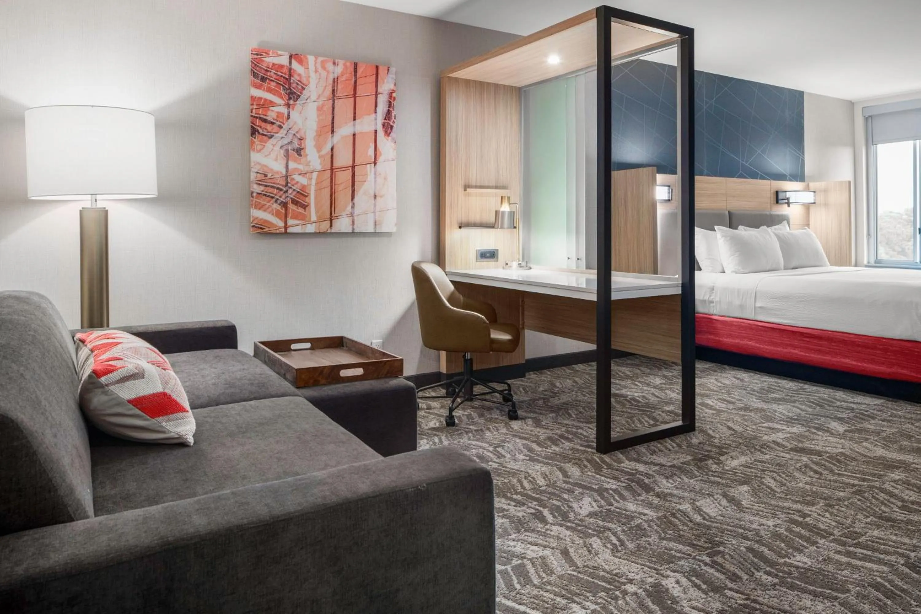Bedroom, Bed in SpringHill Suites by Marriott Raleigh Apex