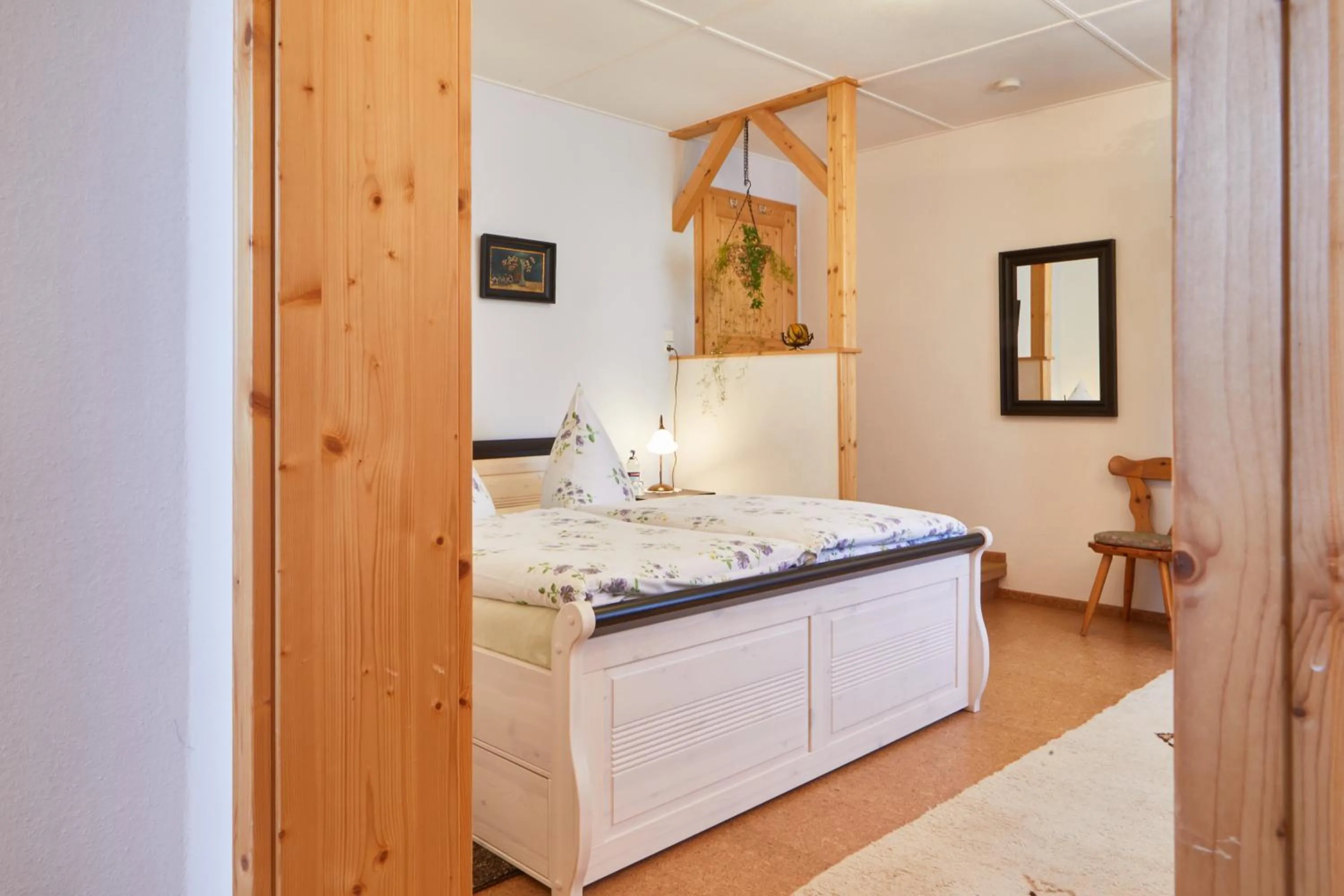 Bed in Gasthof & Pension Steppacher