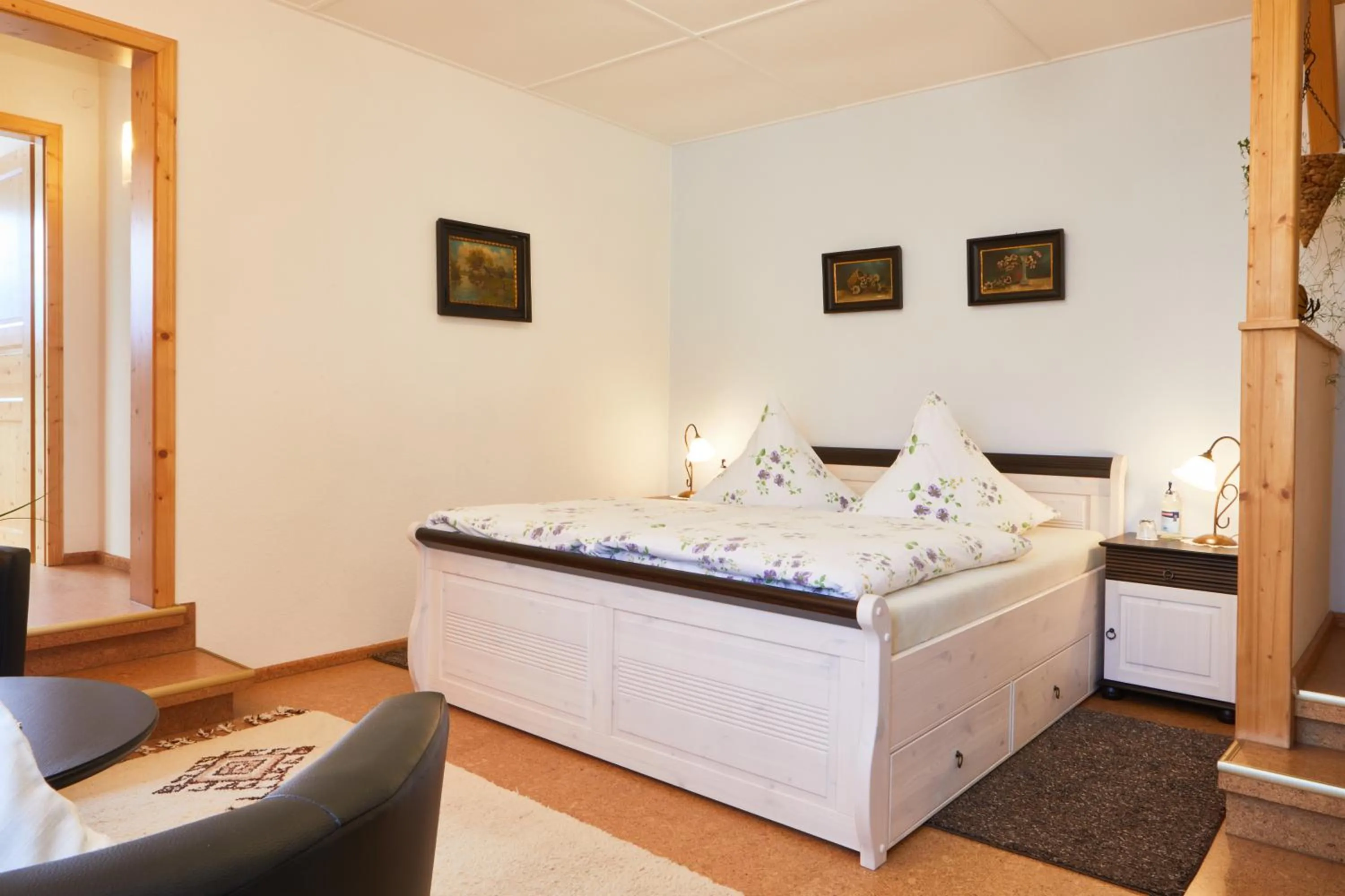 Bed in Gasthof & Pension Steppacher