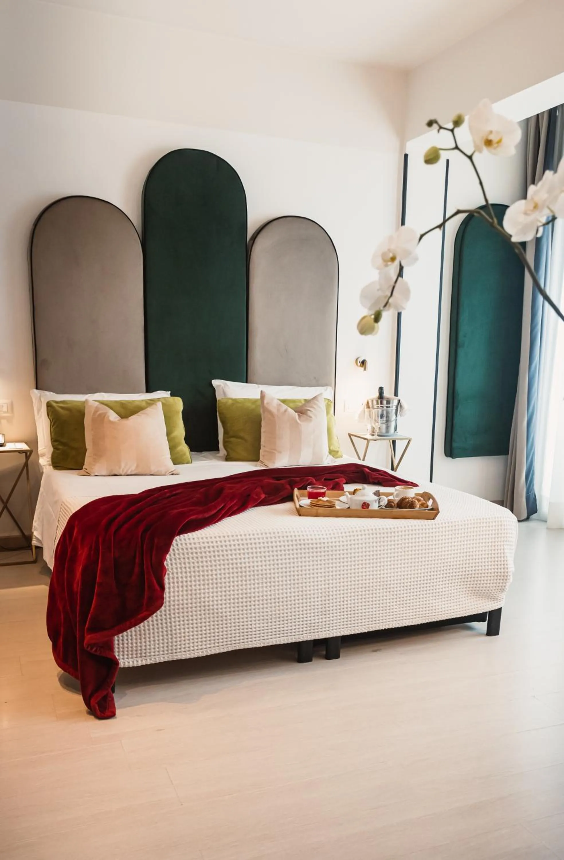 Bed in Art Hotel Milano