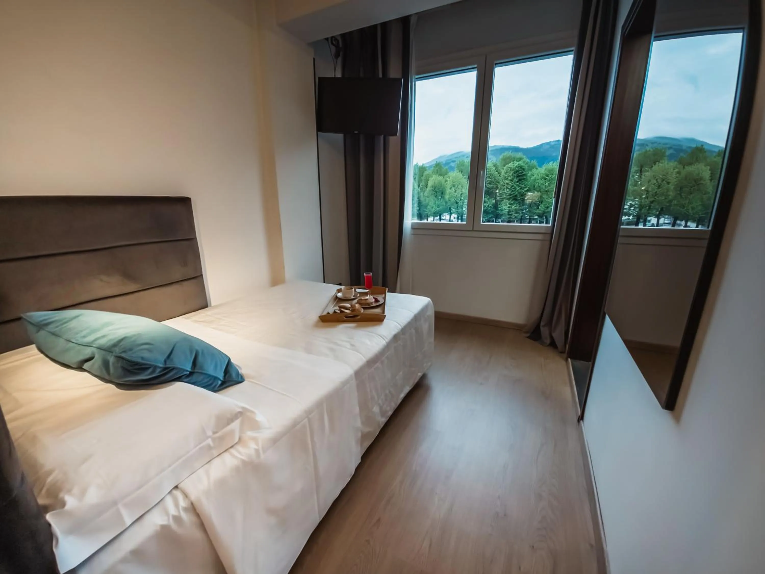 Bed in Art Hotel Milano