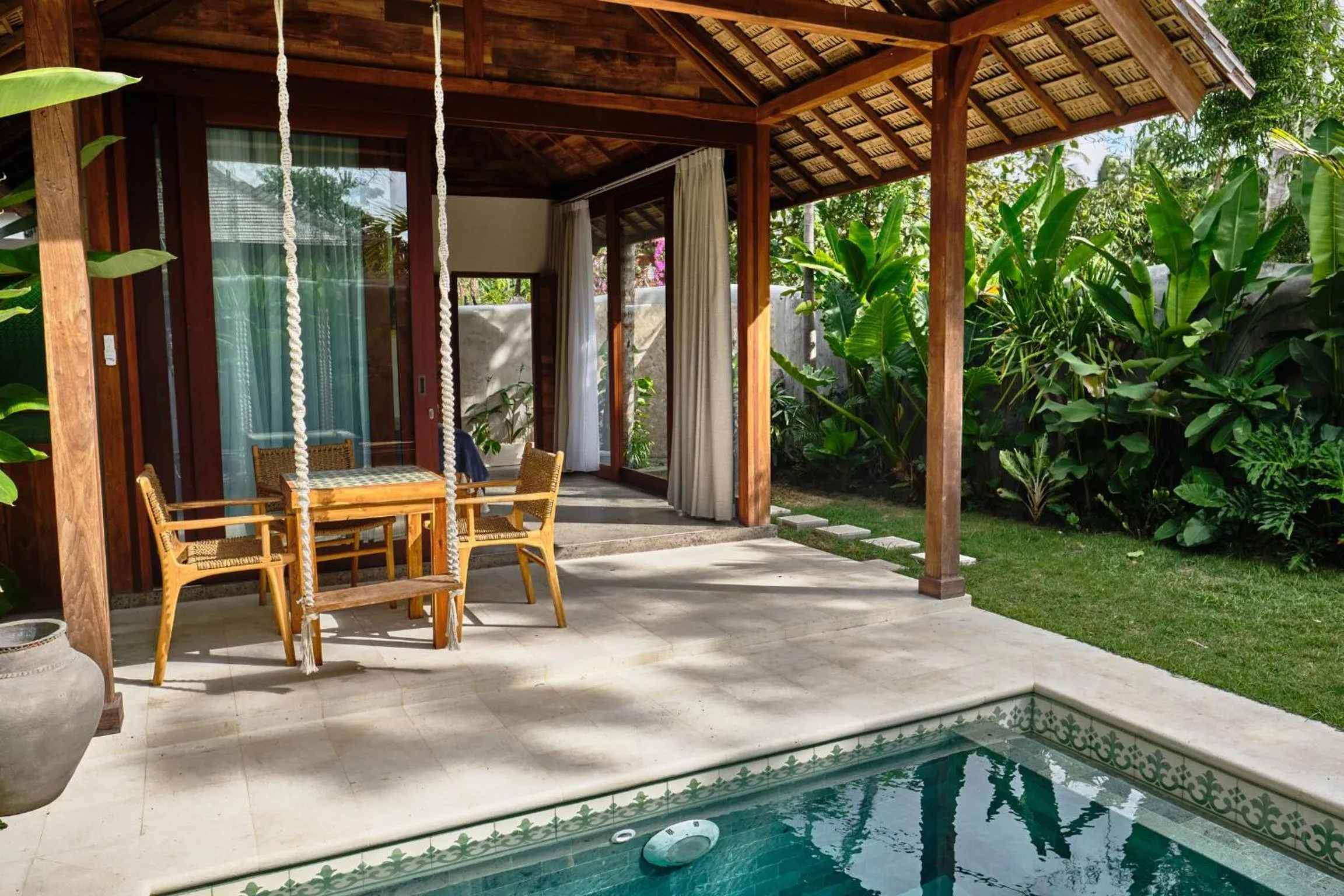 Seating area in Jati Kuta Lombok