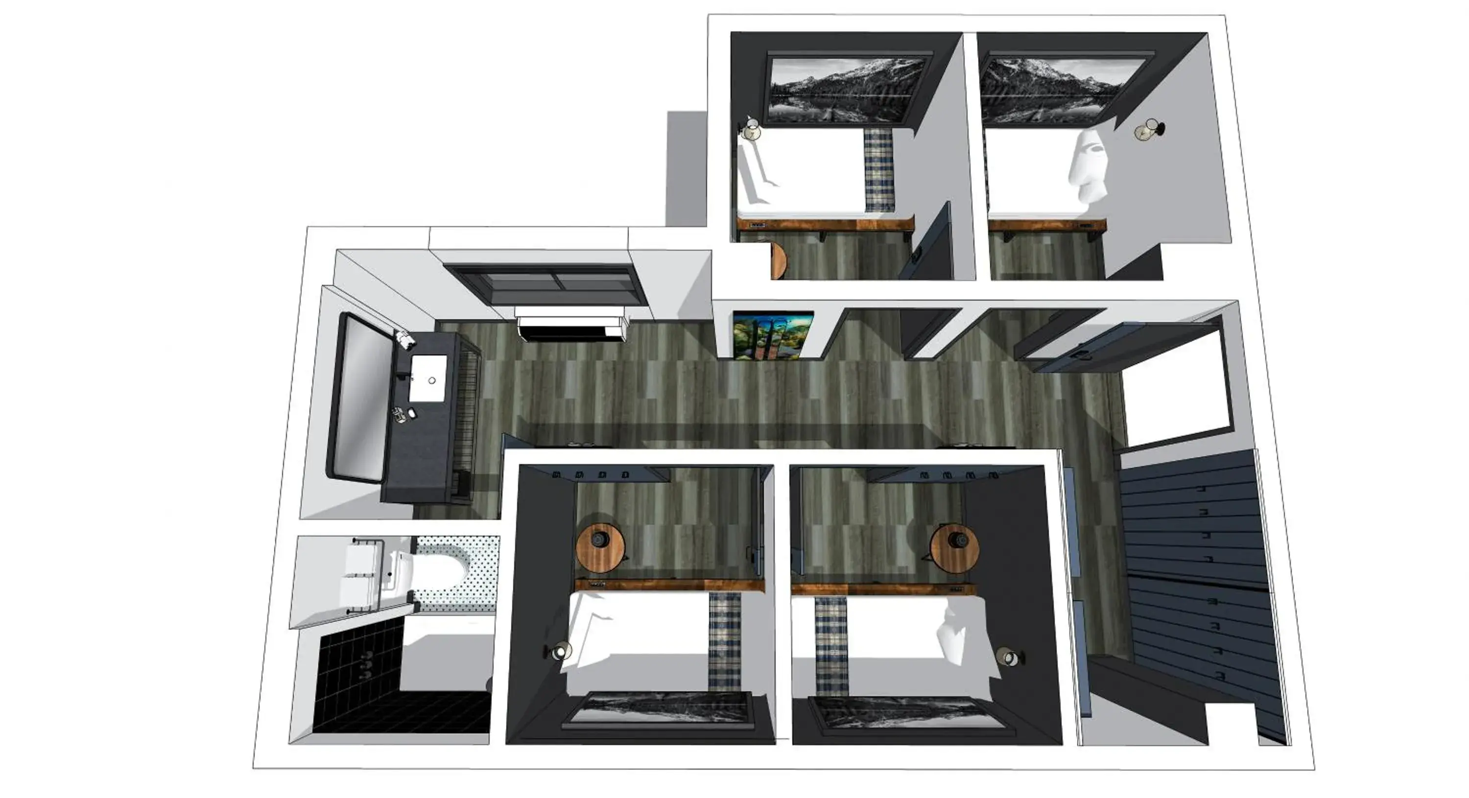 Bathroom in Gravity Haus Breckenridge Bathroom in Gravity Haus Breckenridge