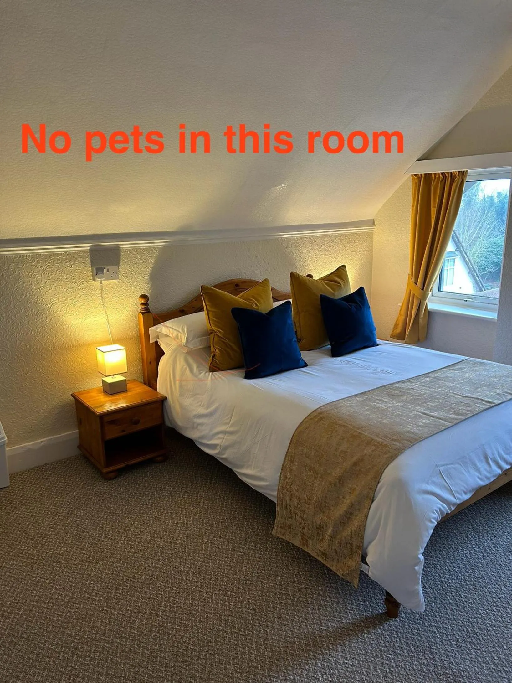 Photo of the whole room, Bed in Knighton Lodge