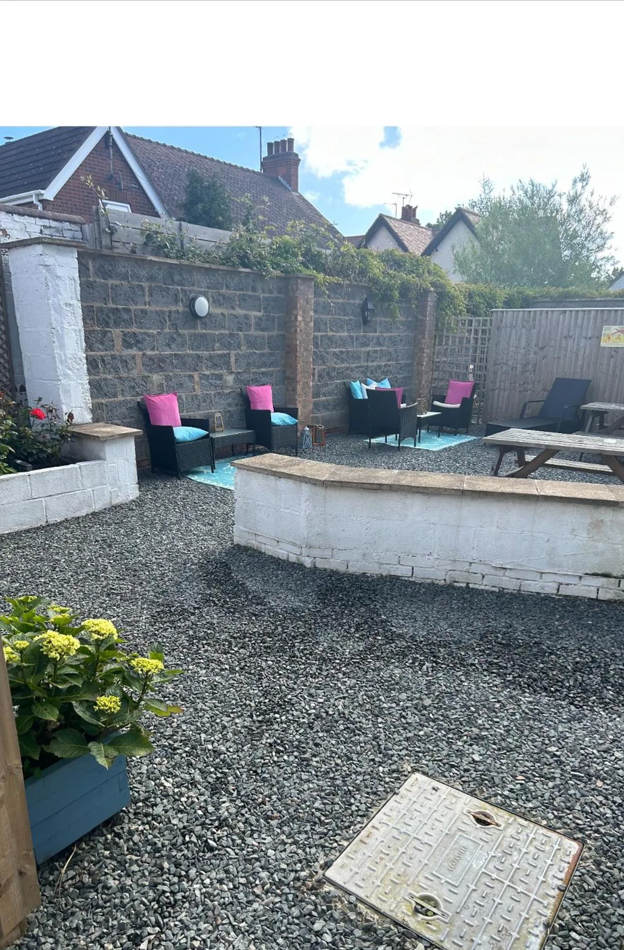 Patio in Knighton Lodge