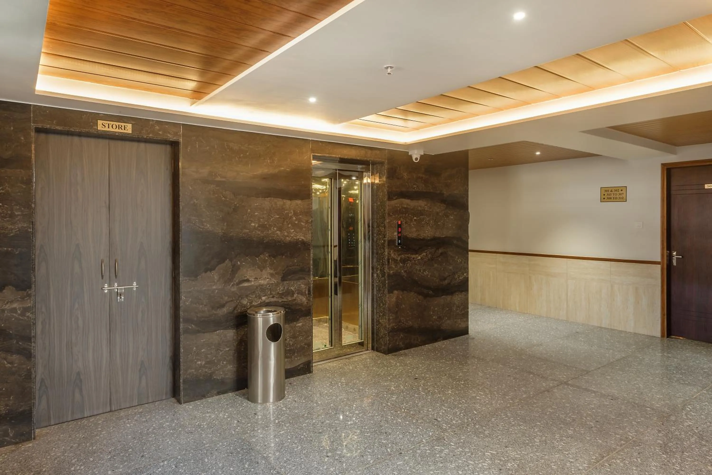 elevator in Hotel Opal