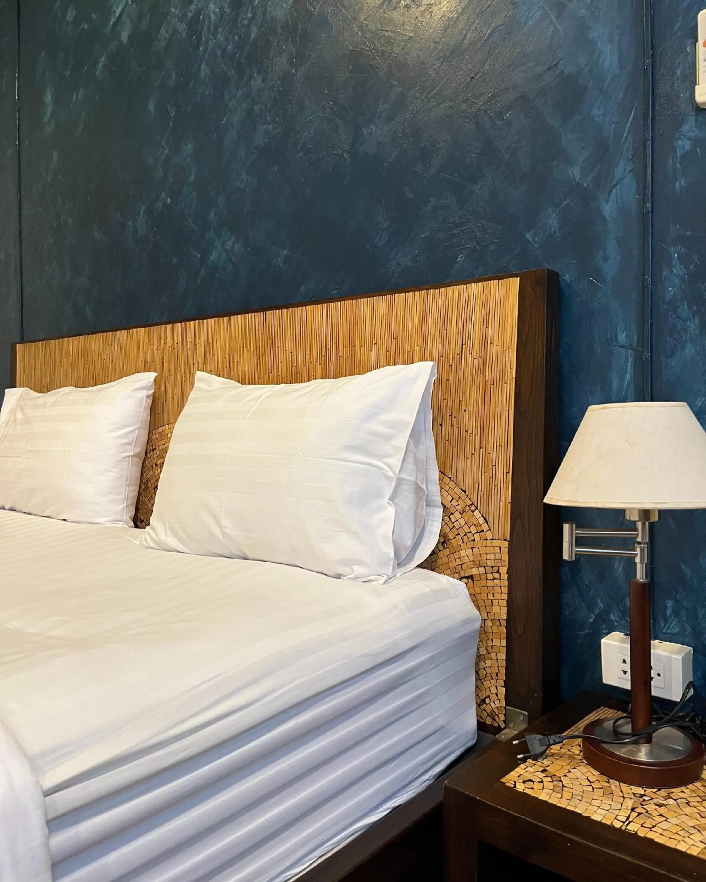 Bed in Baan Glang Soi Restaurant & Guesthouse