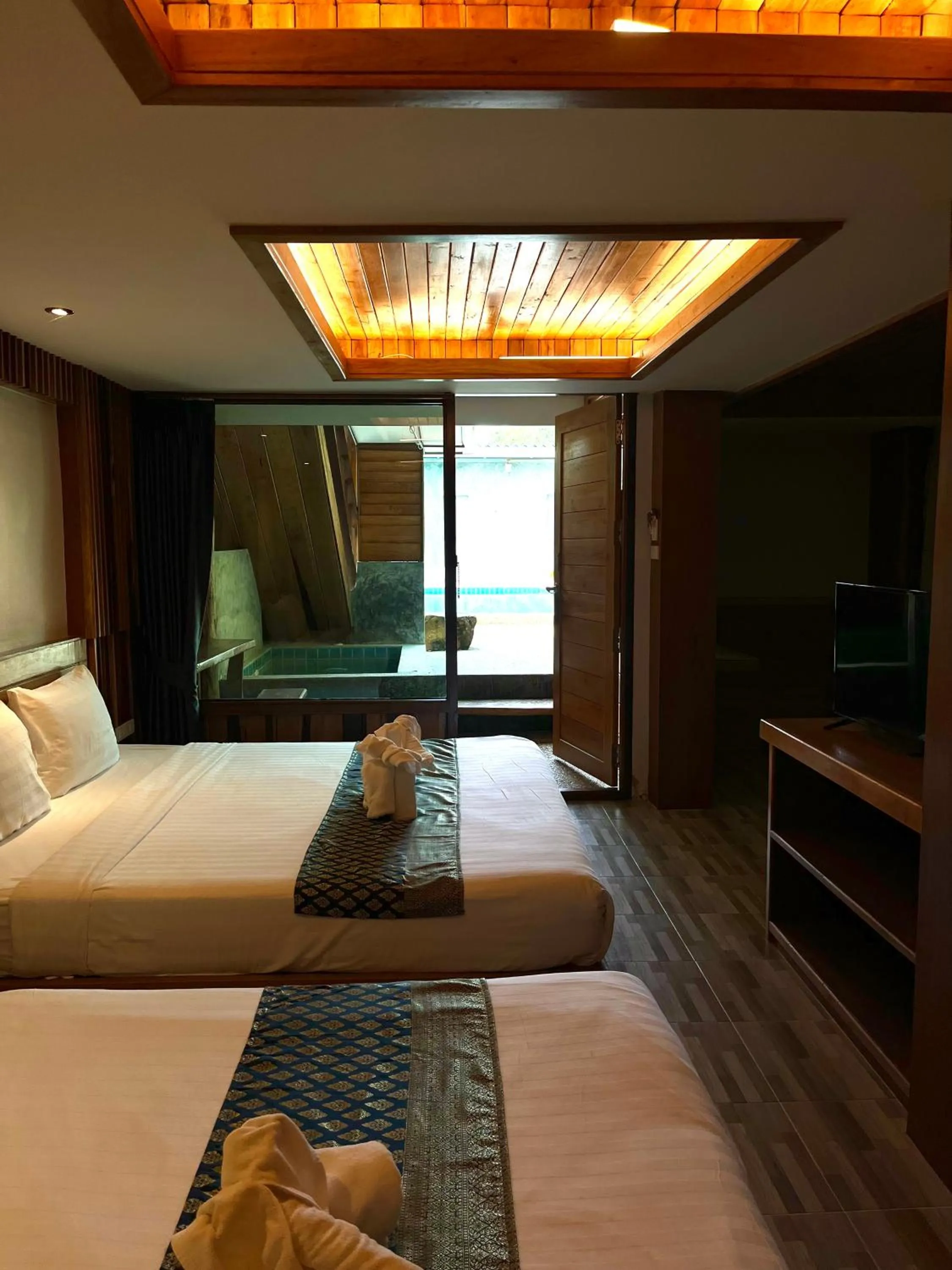 Bed in Krabi Klong Muang Bay Resort