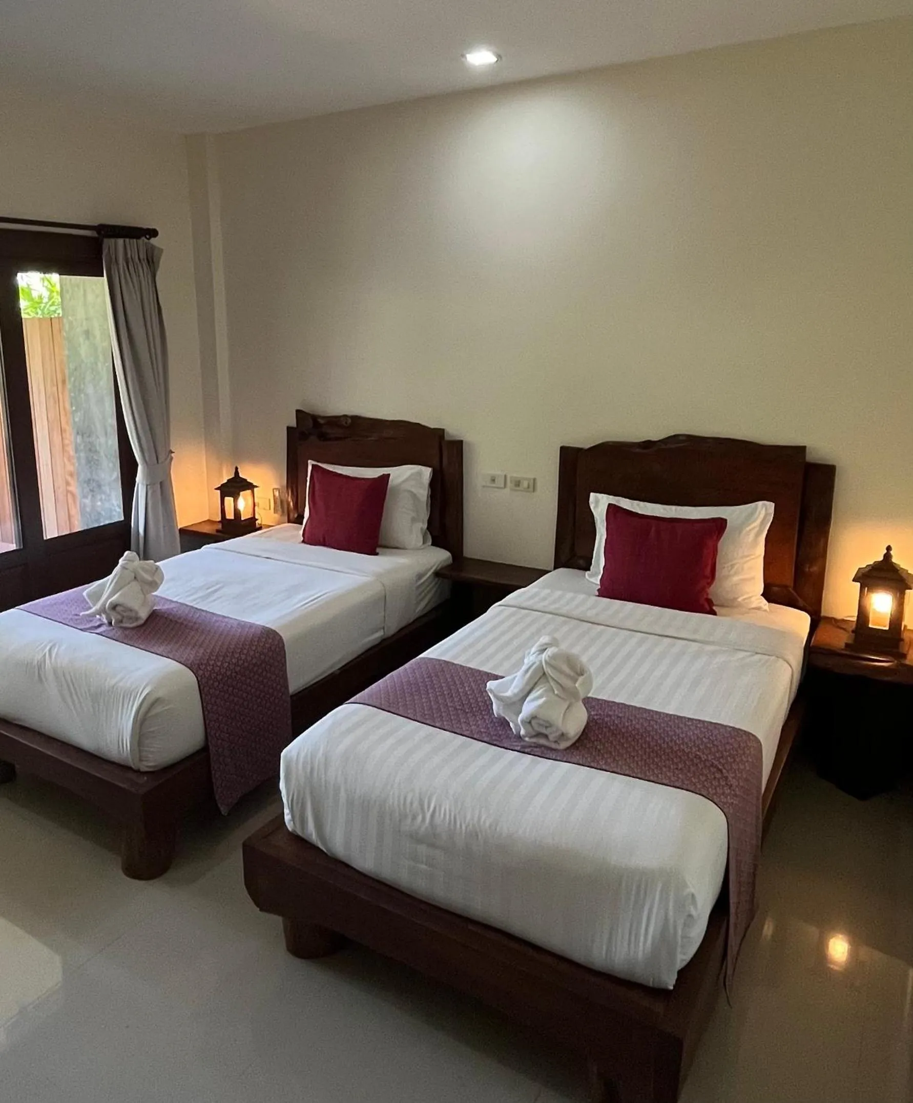 Bed in Krabi Klong Muang Bay Resort