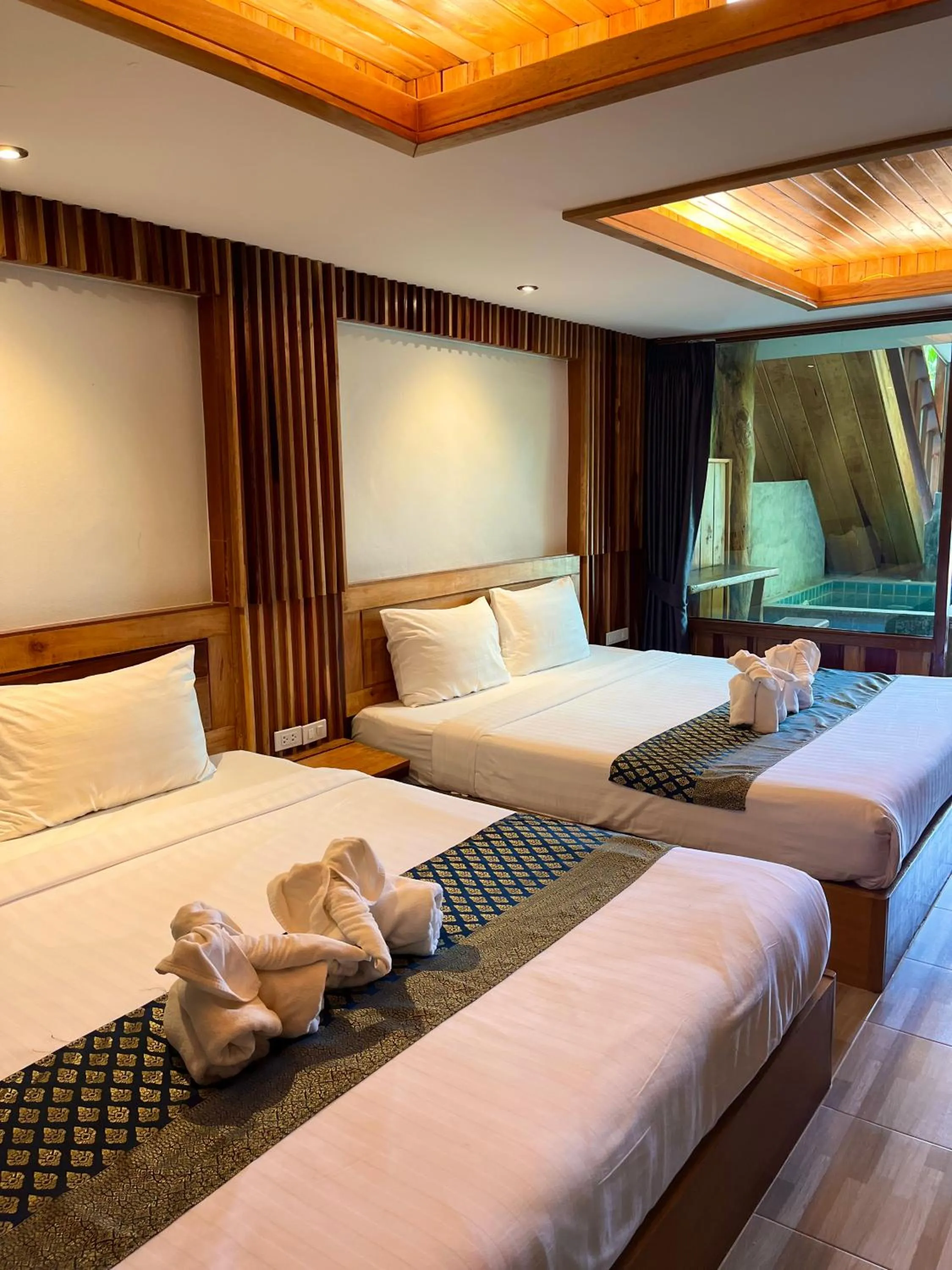 Bed in Krabi Klong Muang Bay Resort