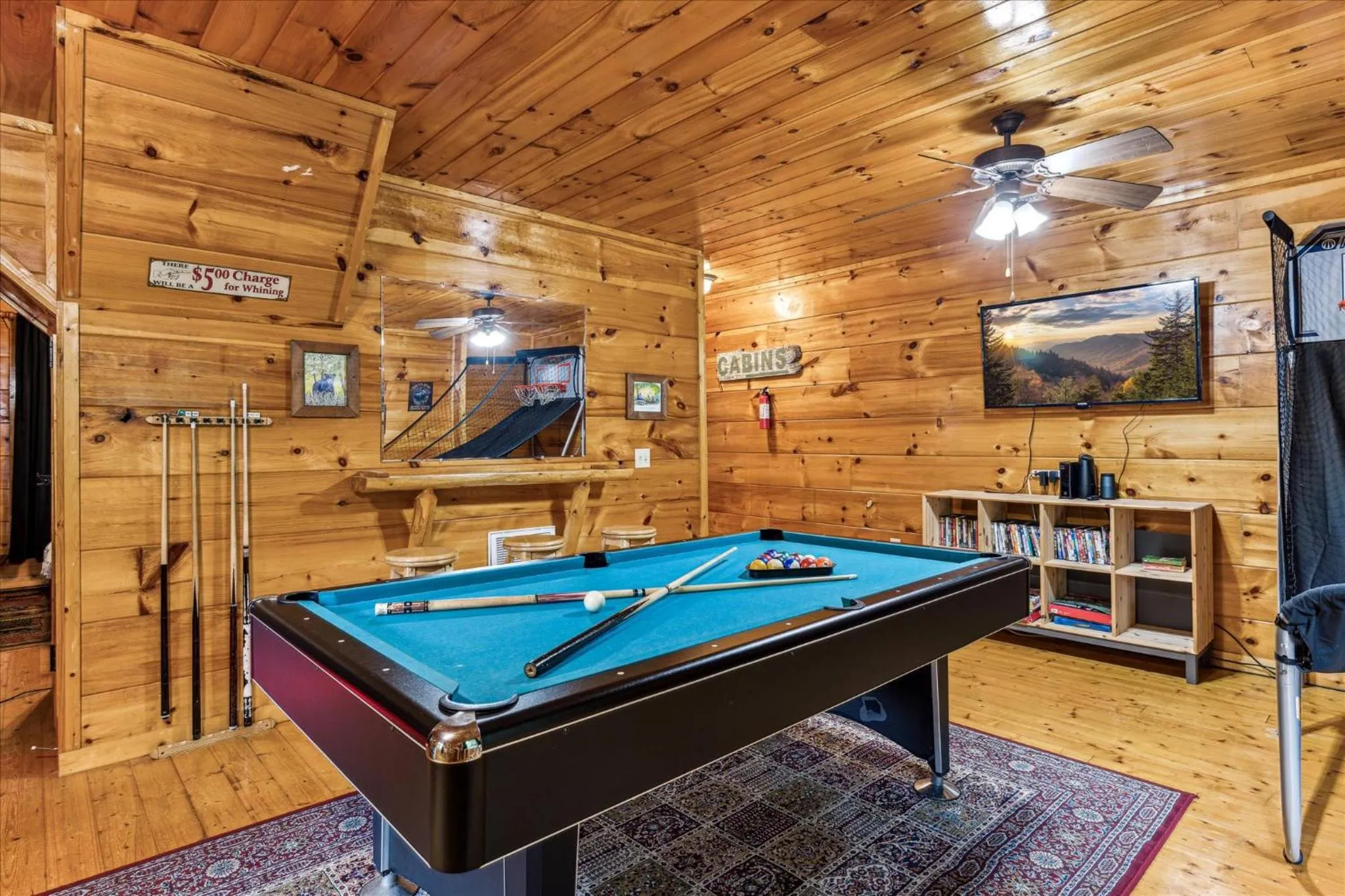 Billiard in Brave Eagle Cabin
