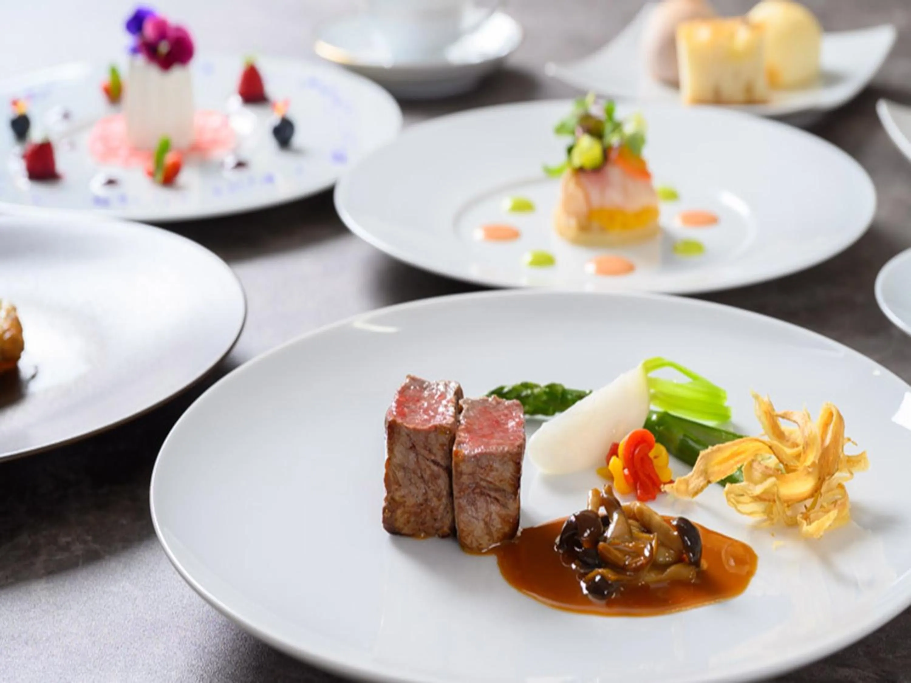 Food in Shin Furano Prince Hotel