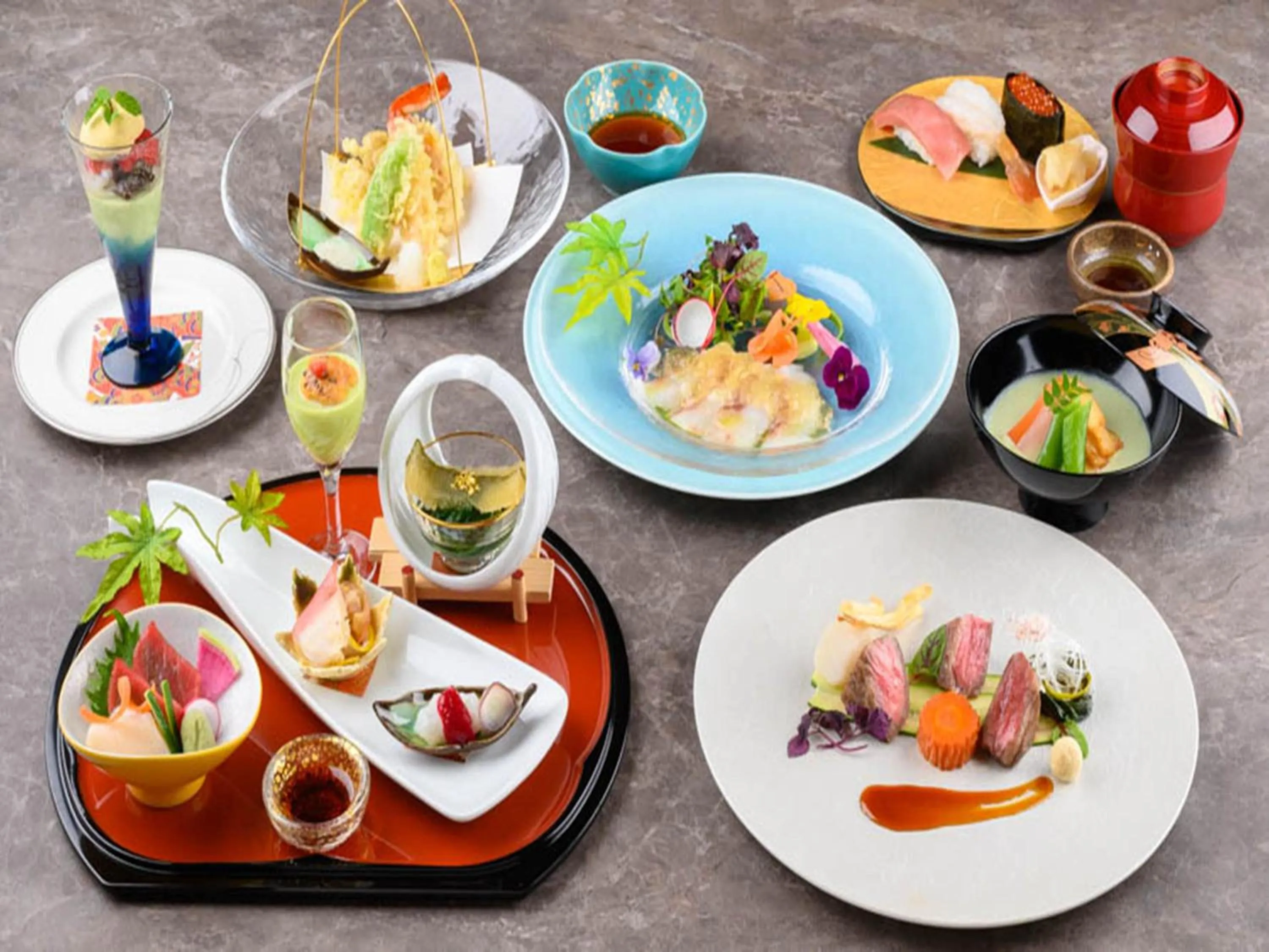 Food in Shin Furano Prince Hotel