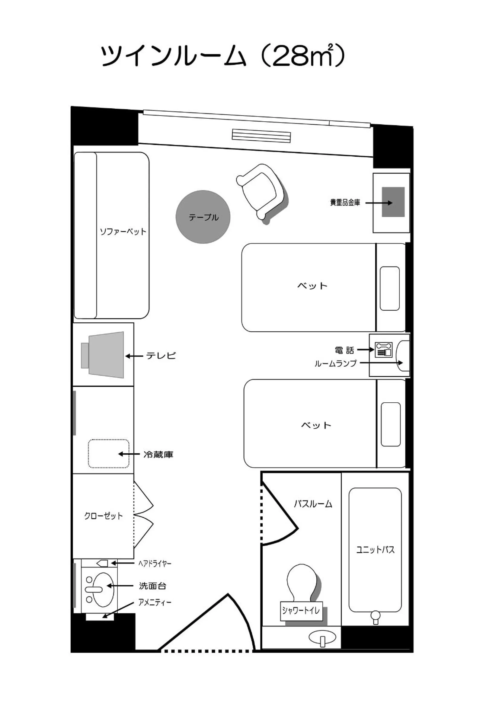 Floor plan in Shin Furano Prince Hotel