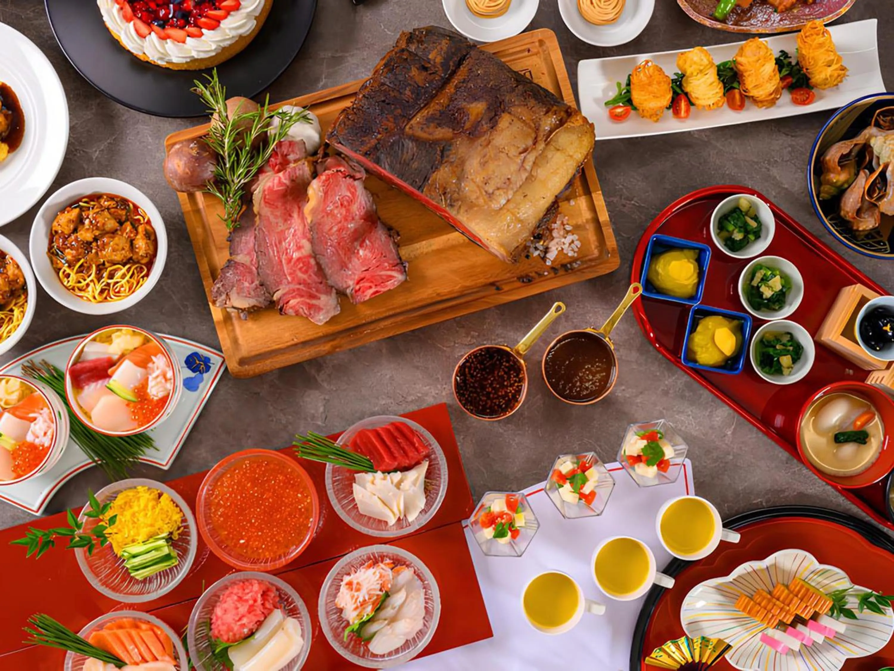 Food in Shin Furano Prince Hotel