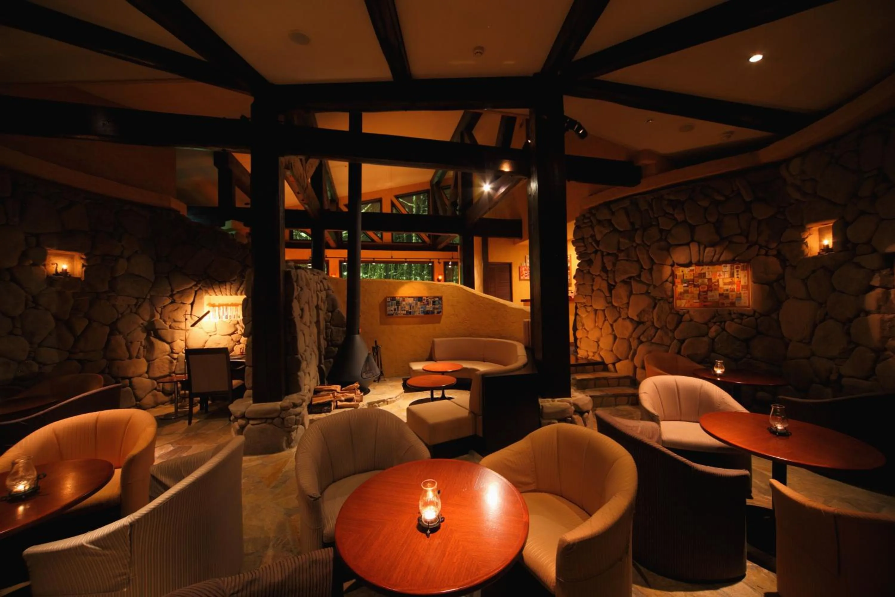 Lounge or bar in Shin Furano Prince Hotel