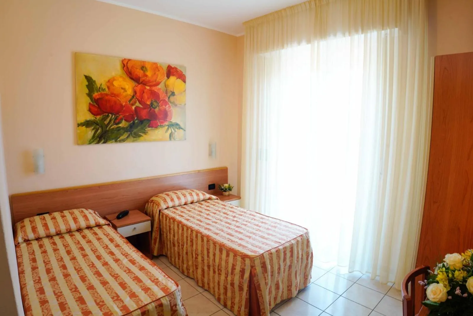 View (from property/room), Bed in Hotel Riviera Blu