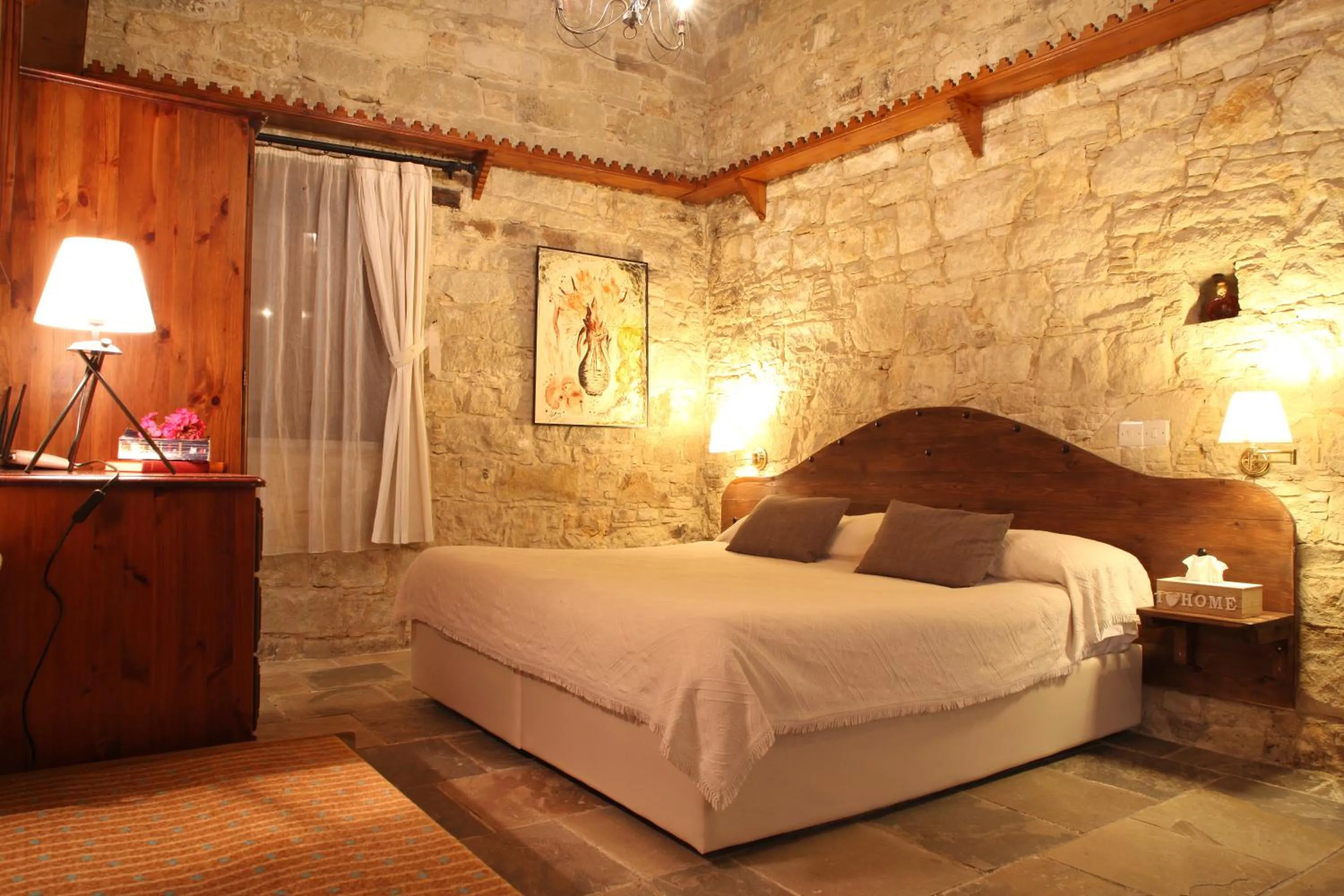 Bedroom, Bed in Agrovino Lofou