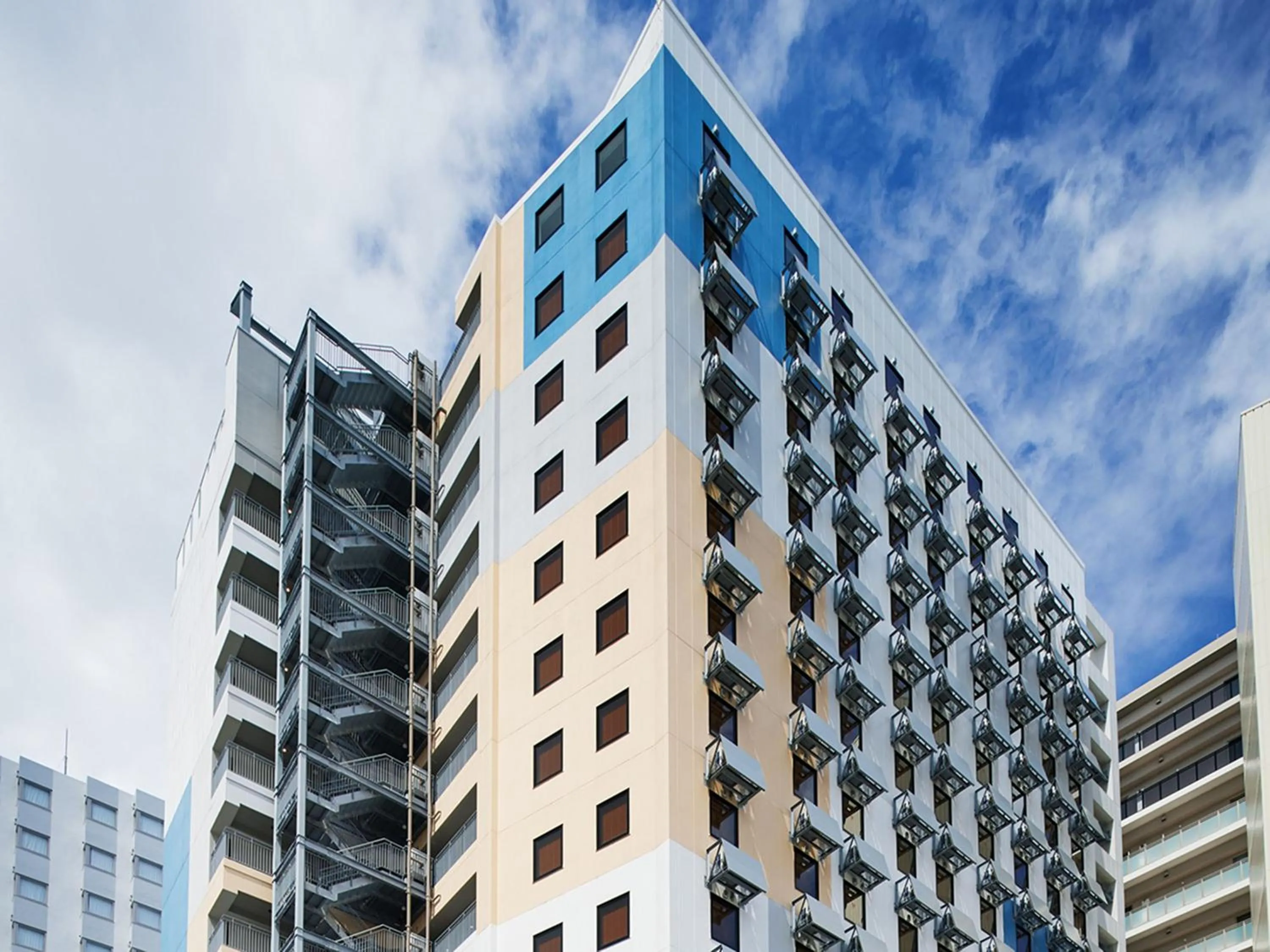 Property building in hotel androoms Naha Port