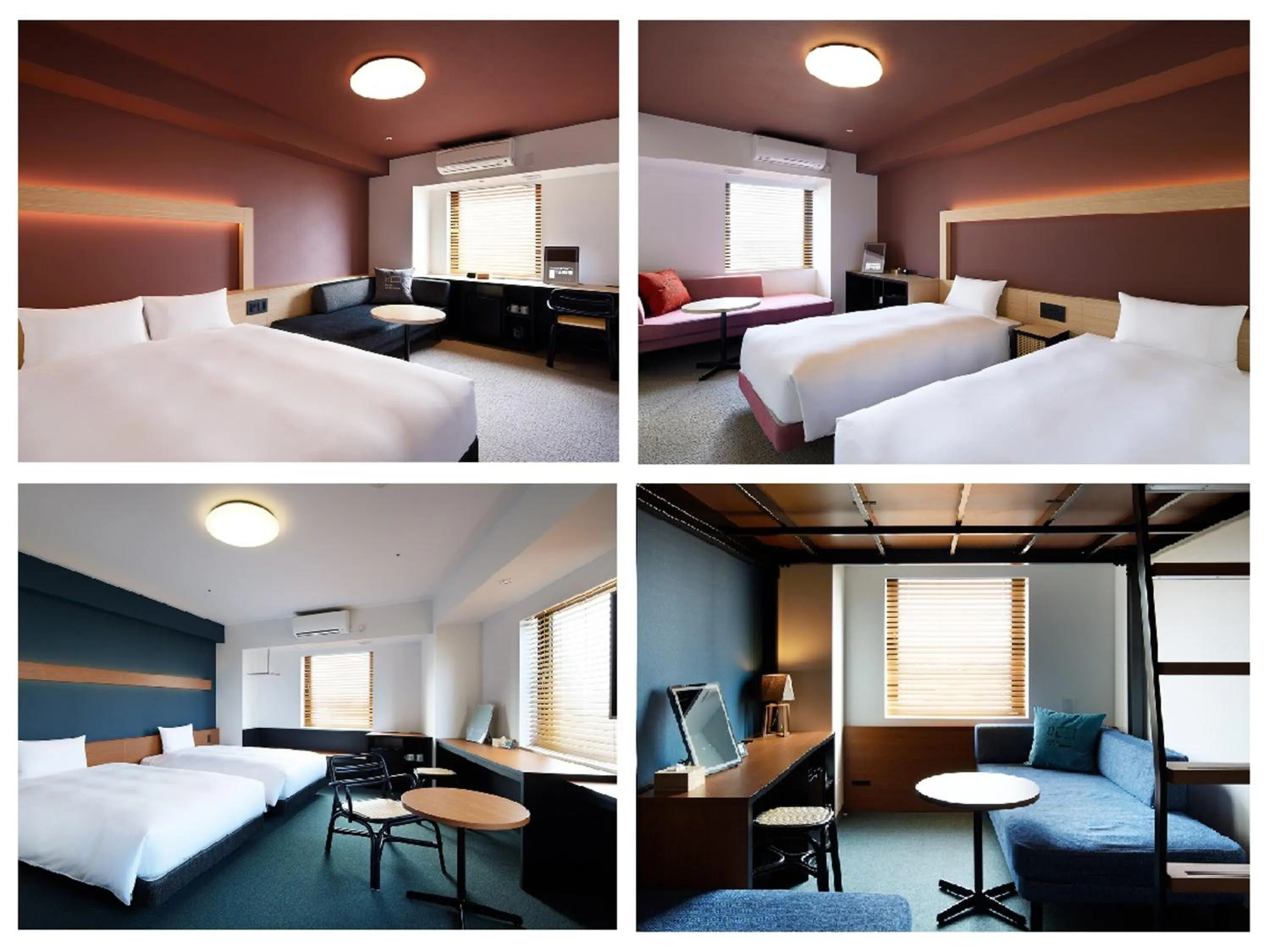 Photo of the whole room, Bed in hotel androoms Naha Port