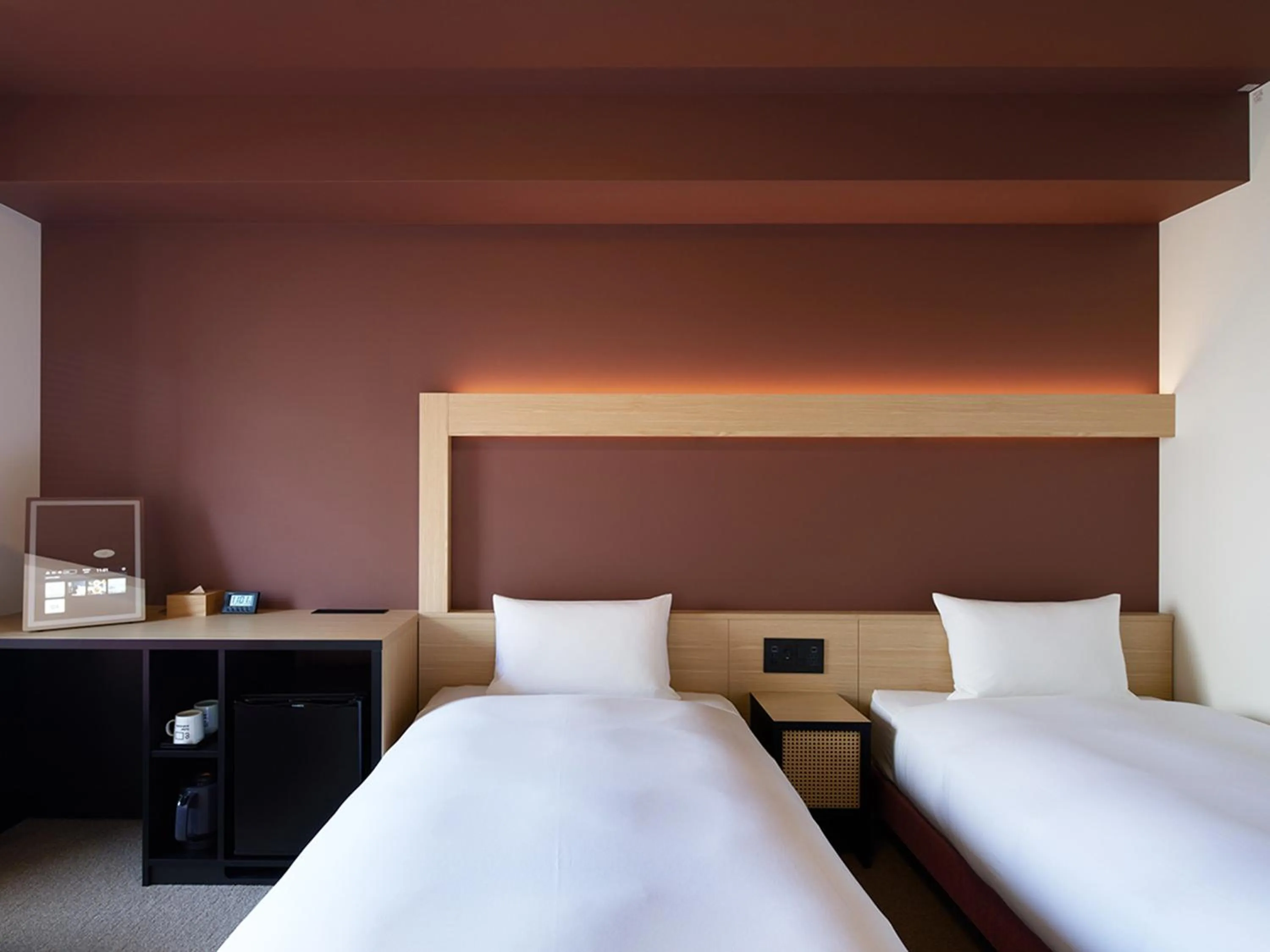 Photo of the whole room, Bed in hotel androoms Naha Port