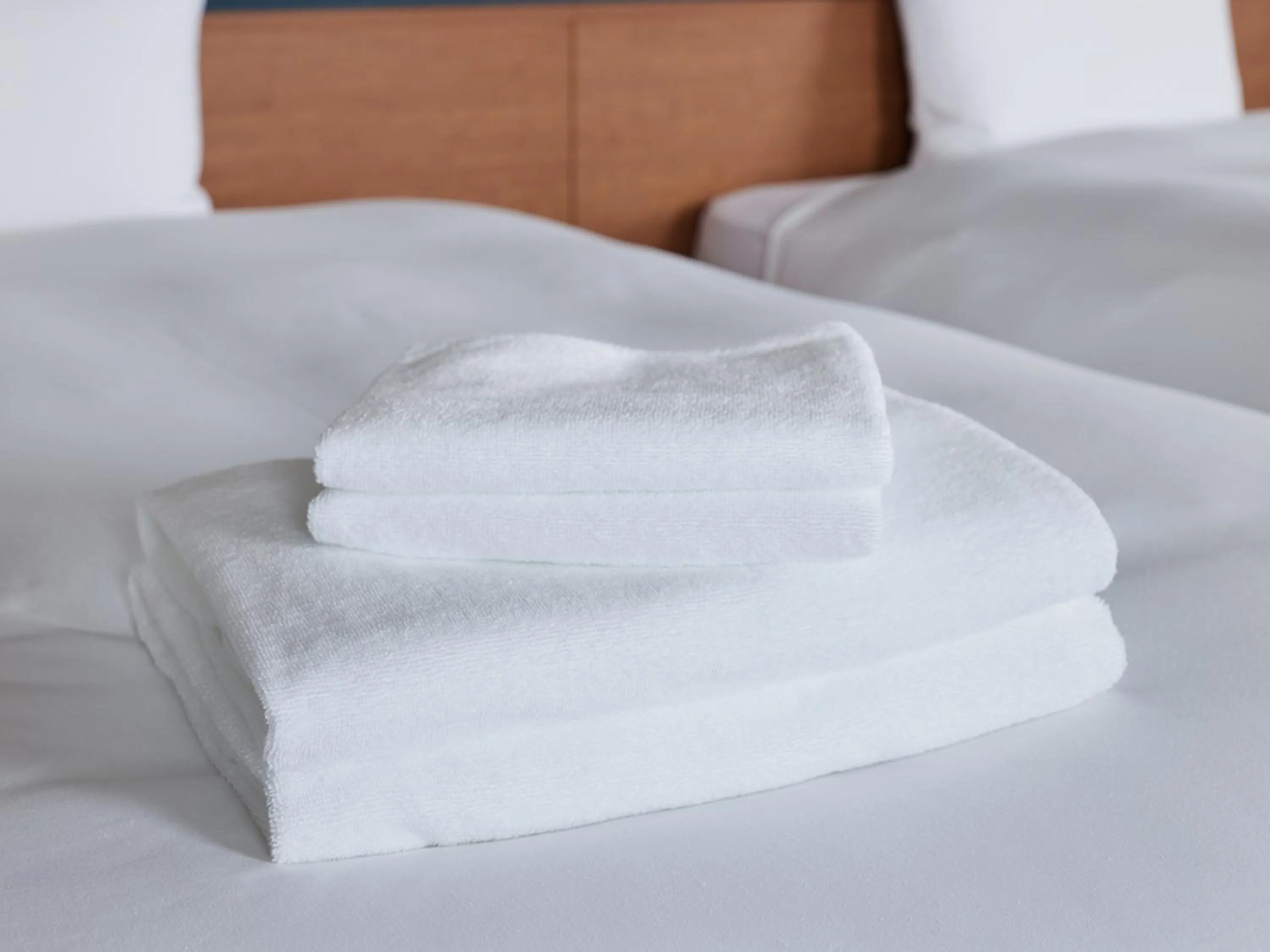 towels, Bed in hotel androoms Naha Port