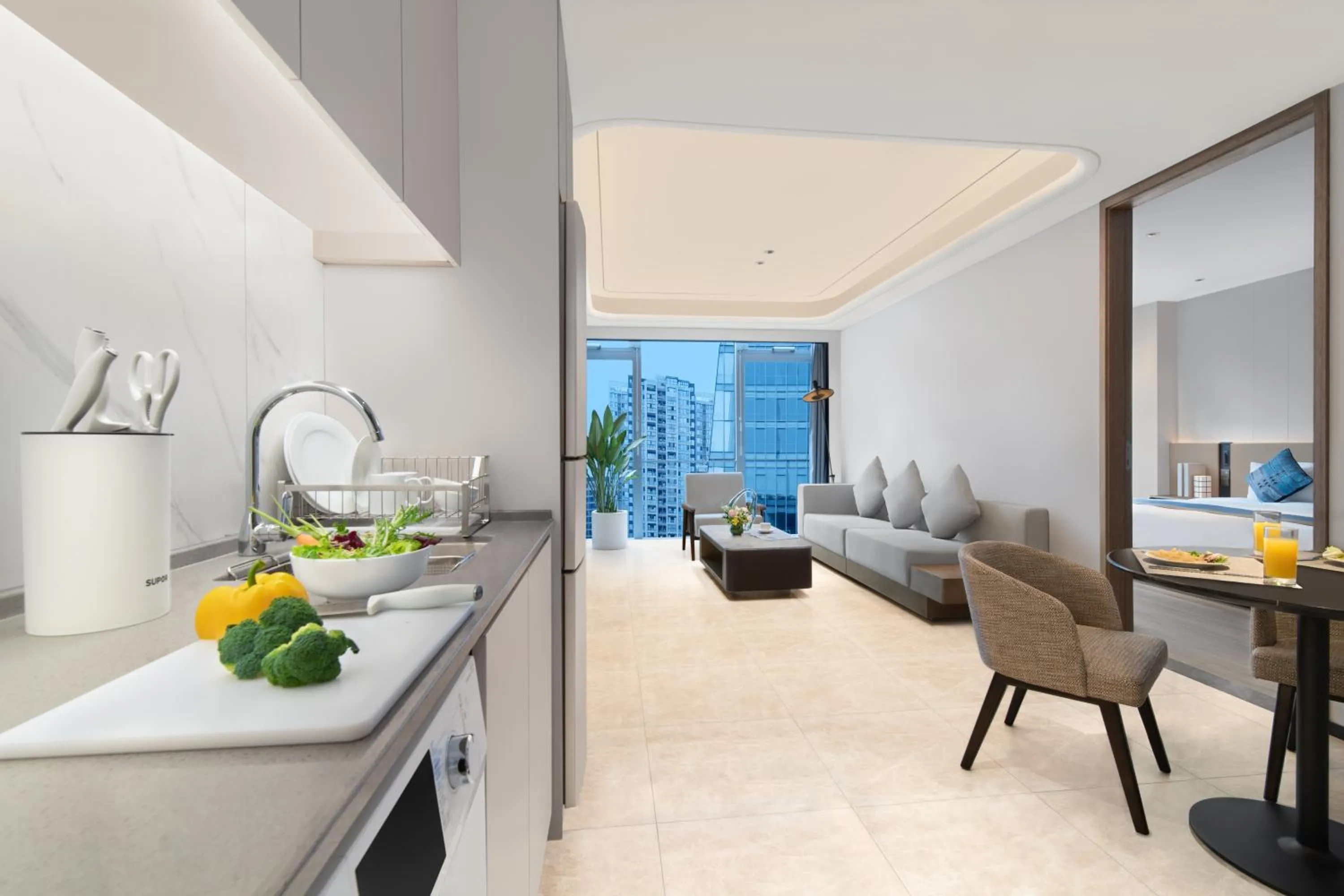 Kitchen or kitchenette in Somerset Gaoxin Chengdu