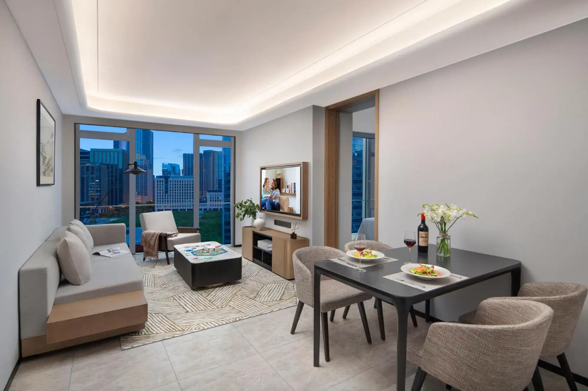 Deluxe Two-Bedroom Apartment in Somerset Gaoxin Chengdu Deluxe Two-Bedroom Apartment in Somerset Gaoxin Chengdu