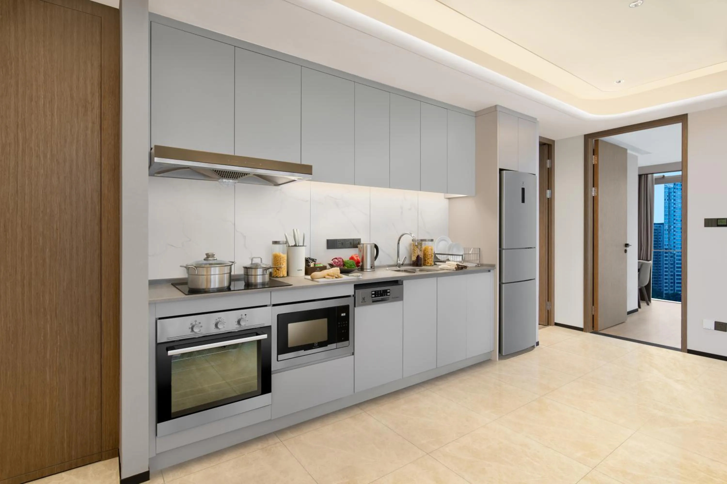 Kitchen or kitchenette in Somerset Gaoxin Chengdu