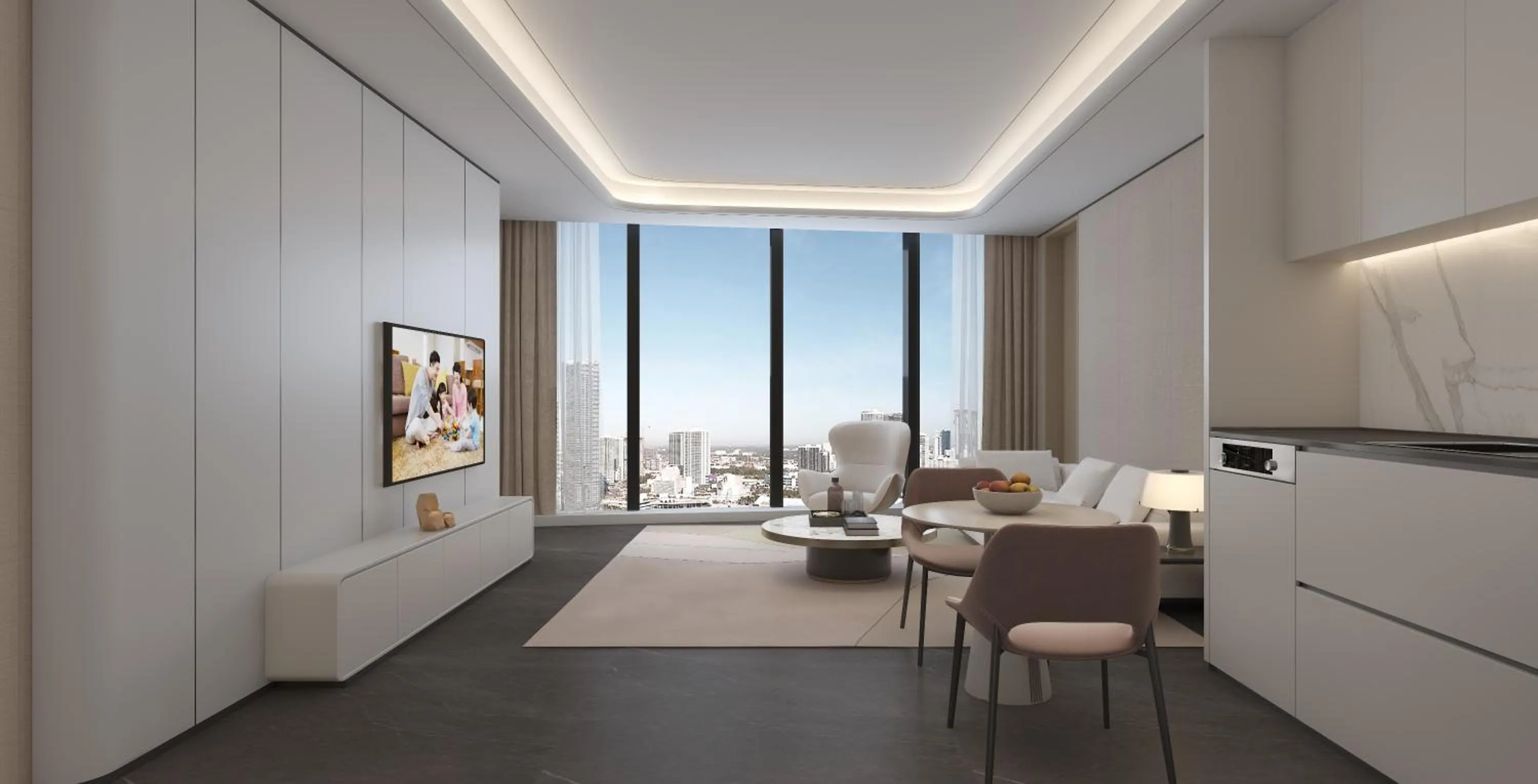 Living room in Somerset Gaoxin Chengdu