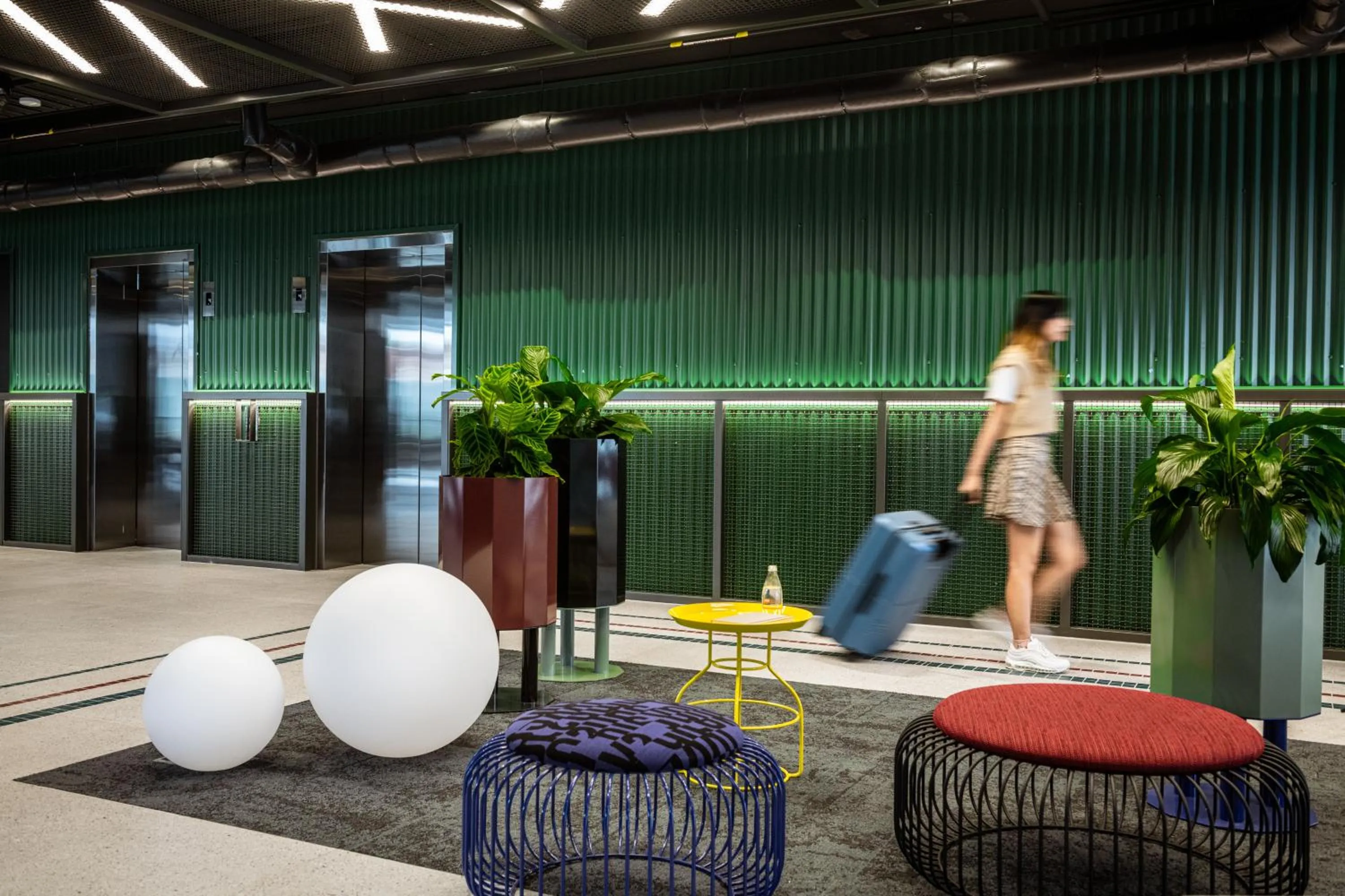 Lobby or reception in lyf Collingwood Melbourne