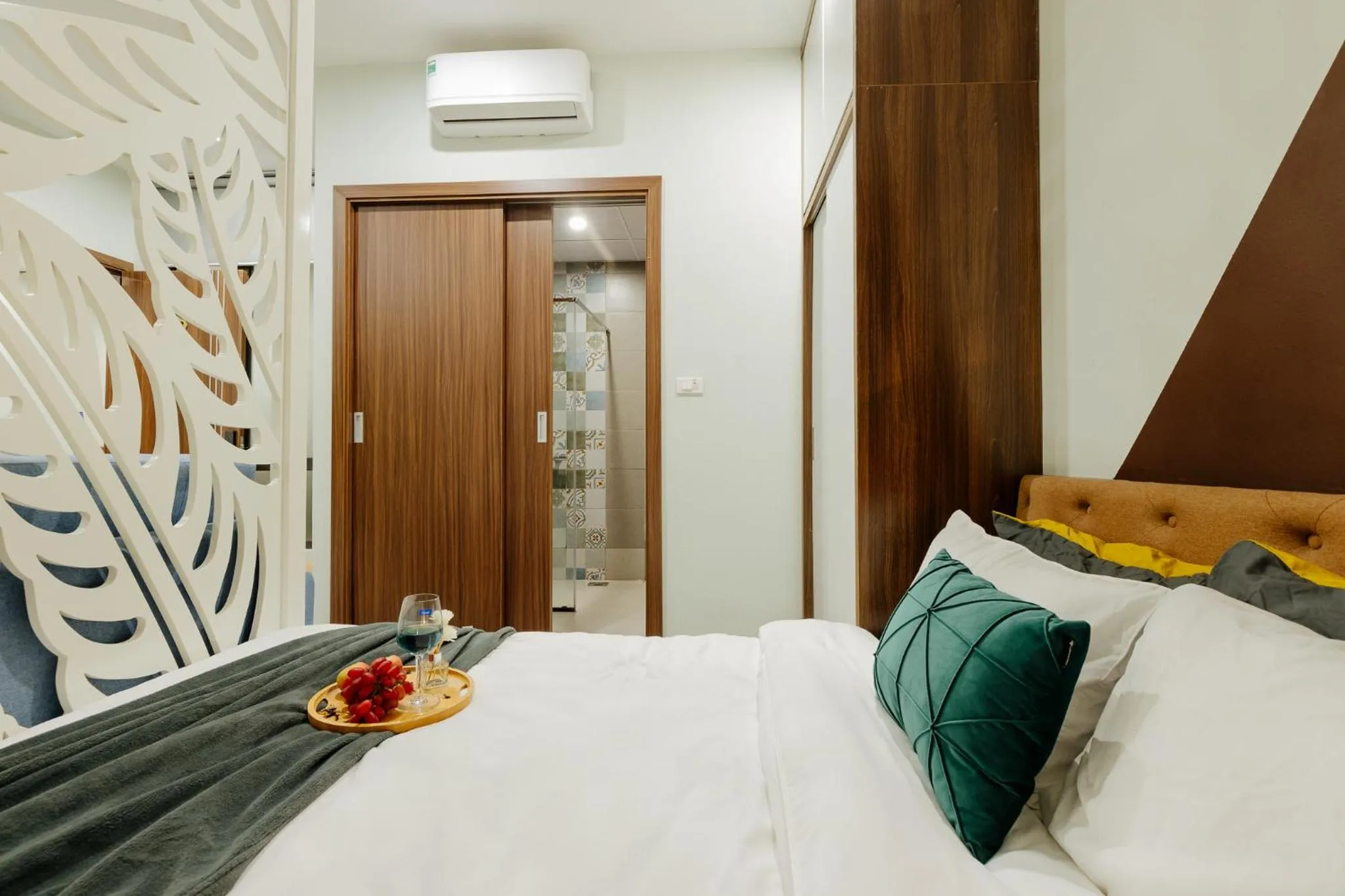 Bed in Sabi Home Tay Ho Hanoi