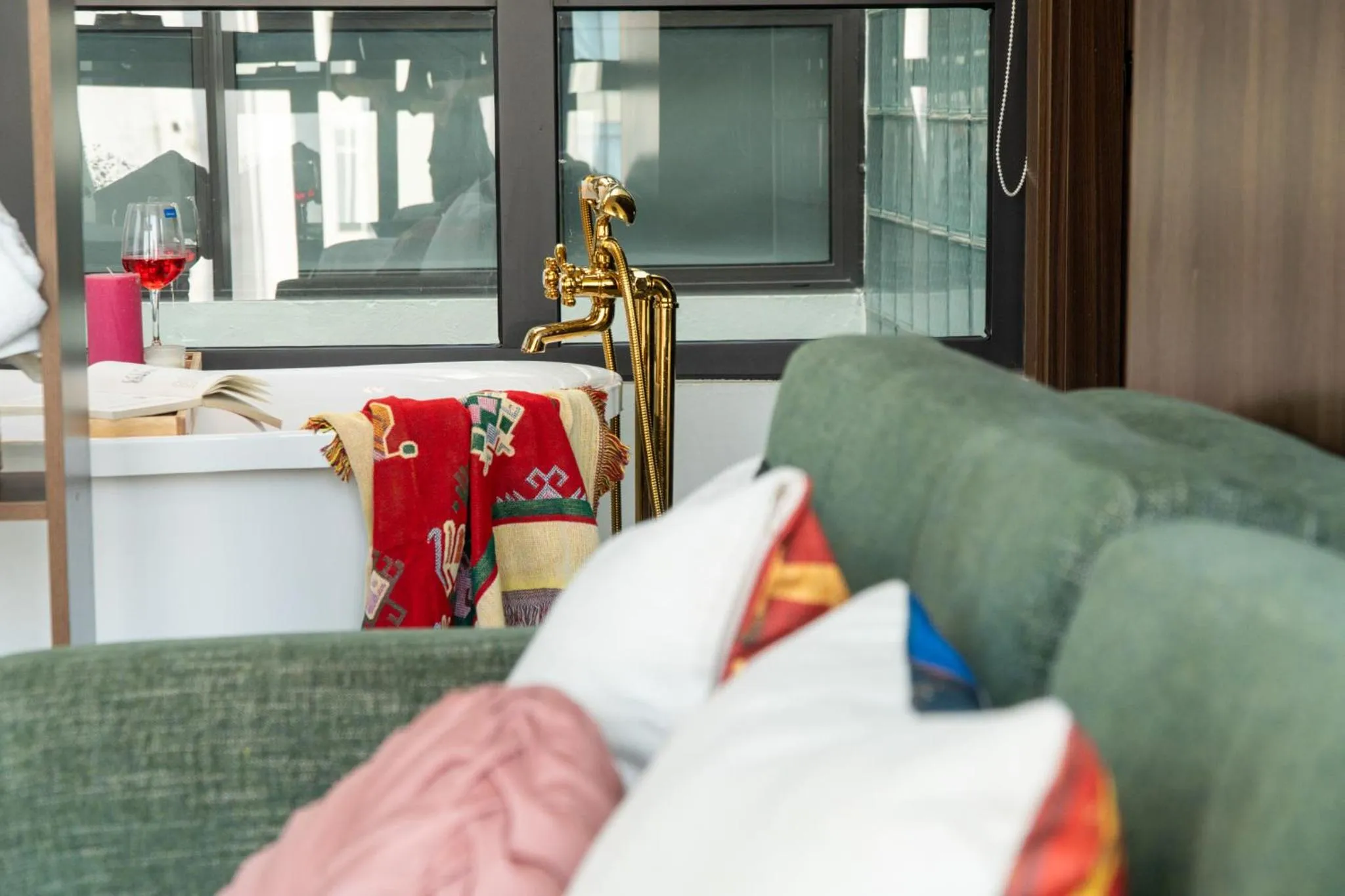 Bed in Sabi Home Tay Ho Hanoi