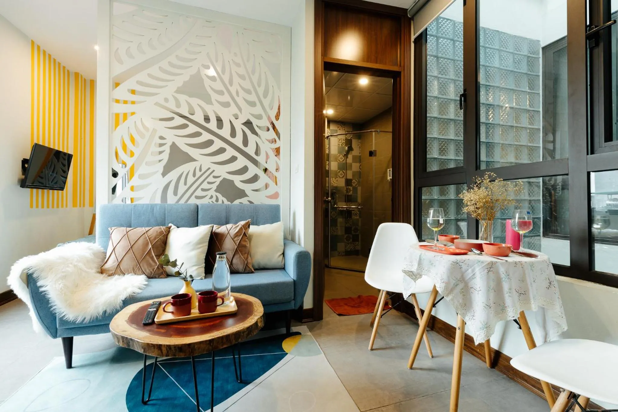 Living room in Sabi Home Tay Ho Hanoi