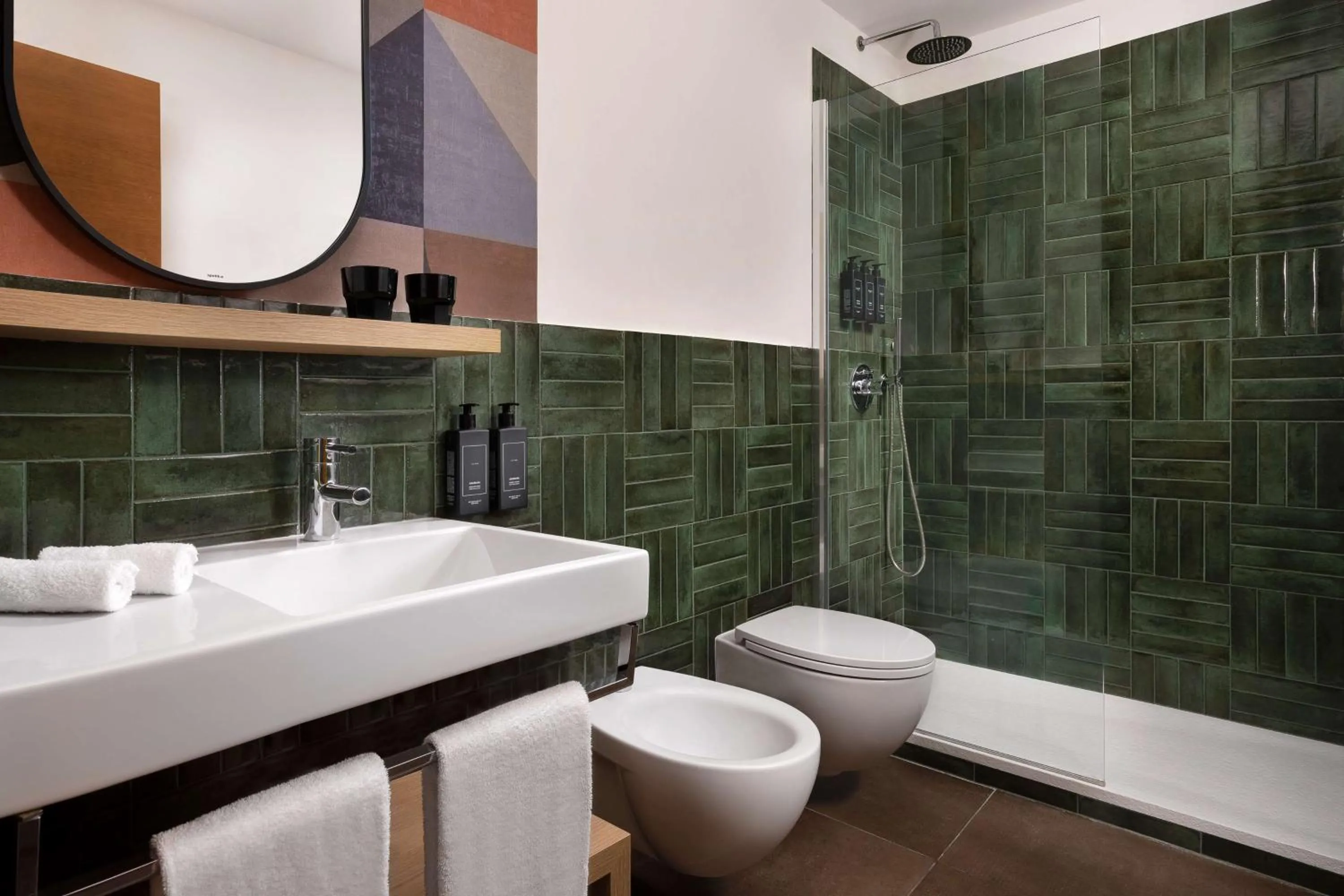 Bathroom in The Spring House Hotel Rome Vatican, Tapestry Collection Hilton