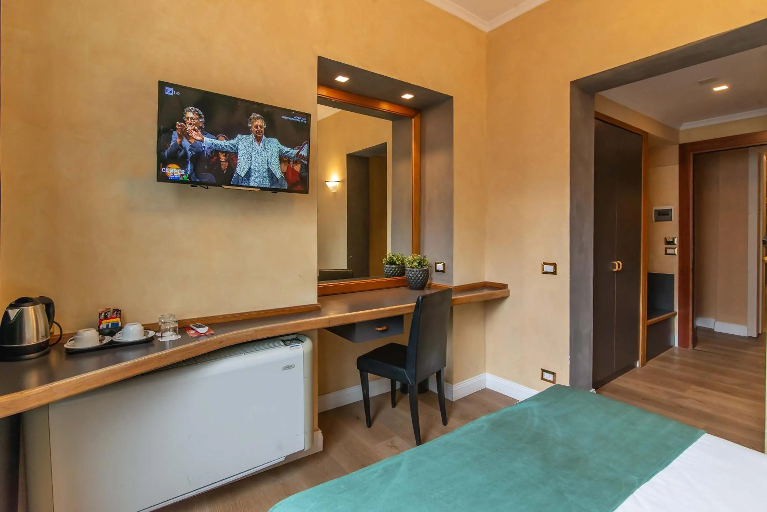 Decorative detail, Bed in Hotel Accademia