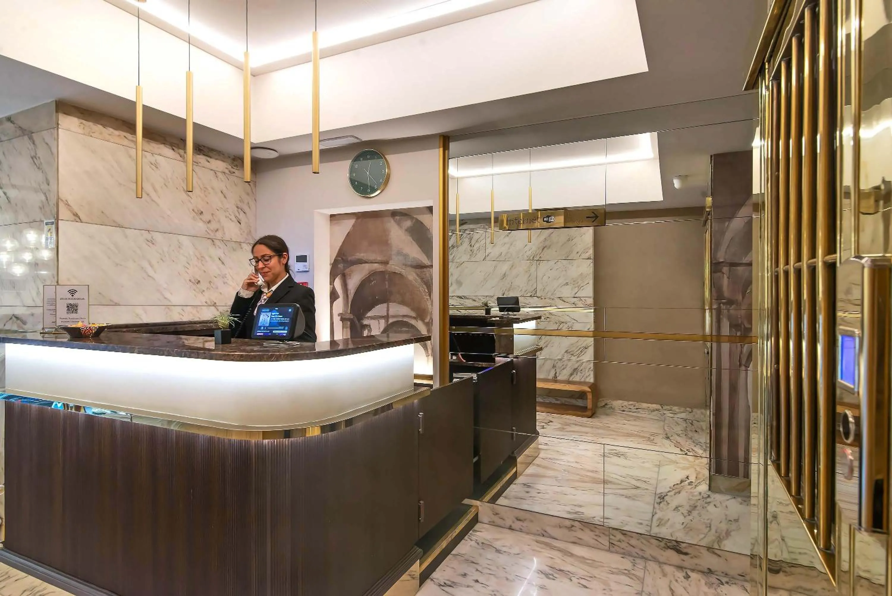 Lobby or reception in Hotel Tritone