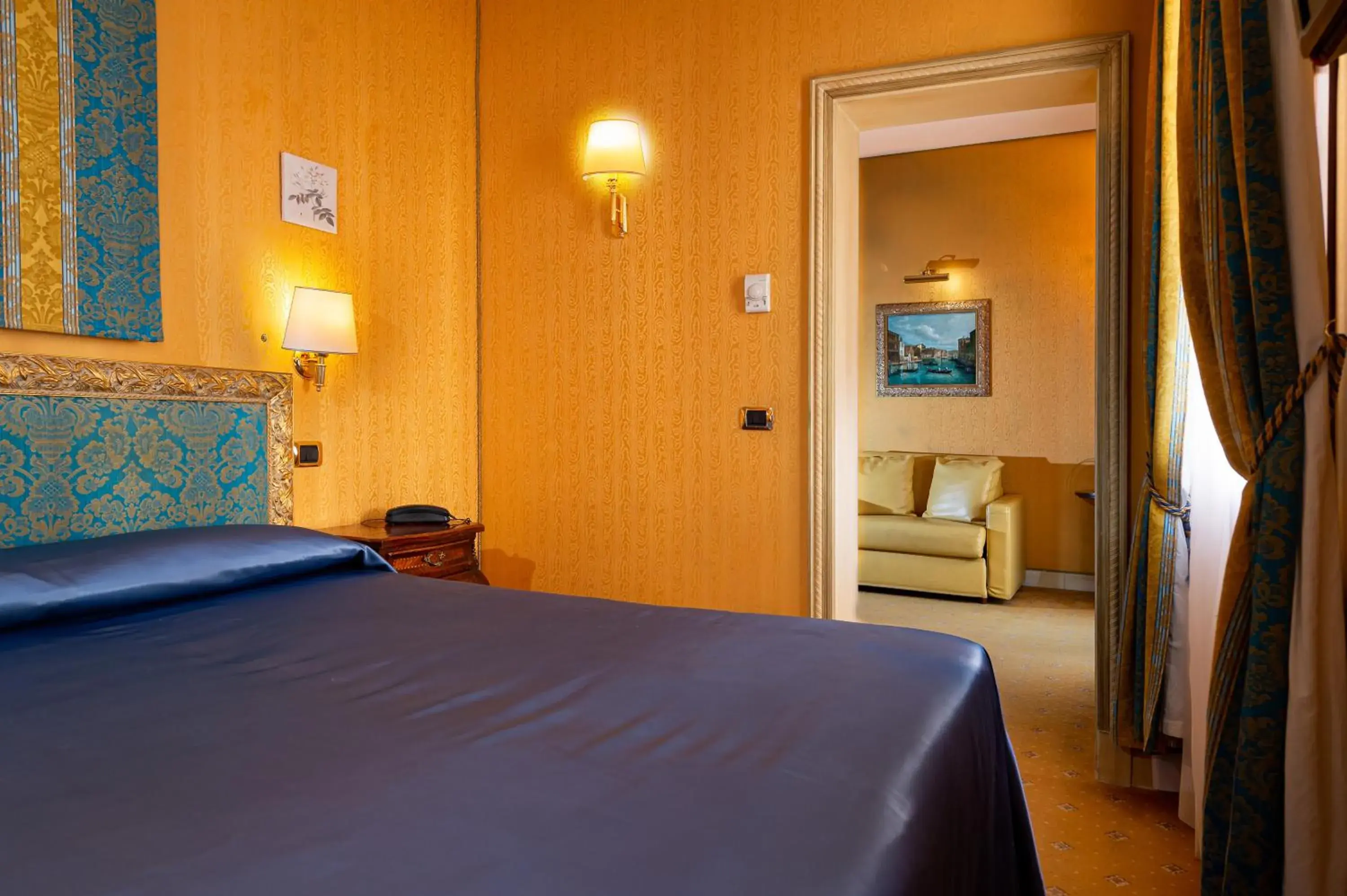 Bed in Hotel Santa Marina Bed in Hotel Santa Marina