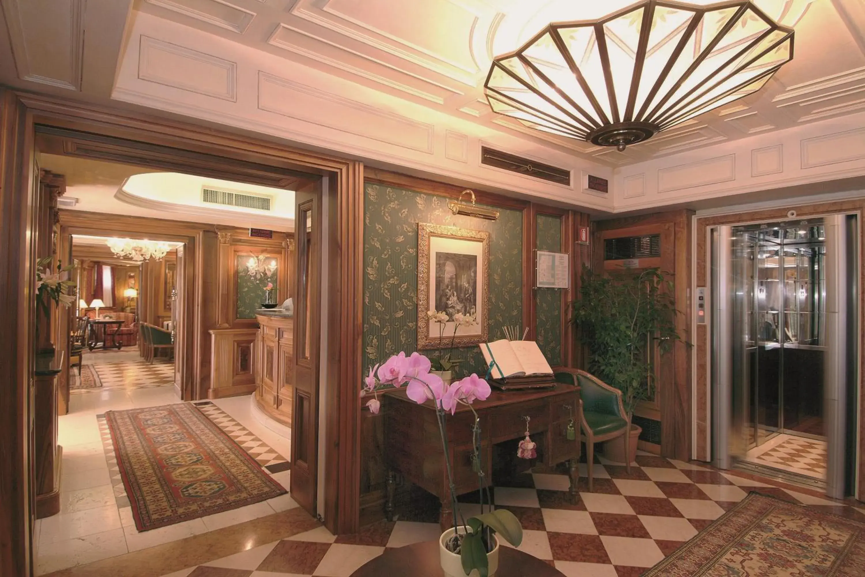 Lobby or reception in Hotel Santa Marina Lobby or reception in Hotel Santa Marina