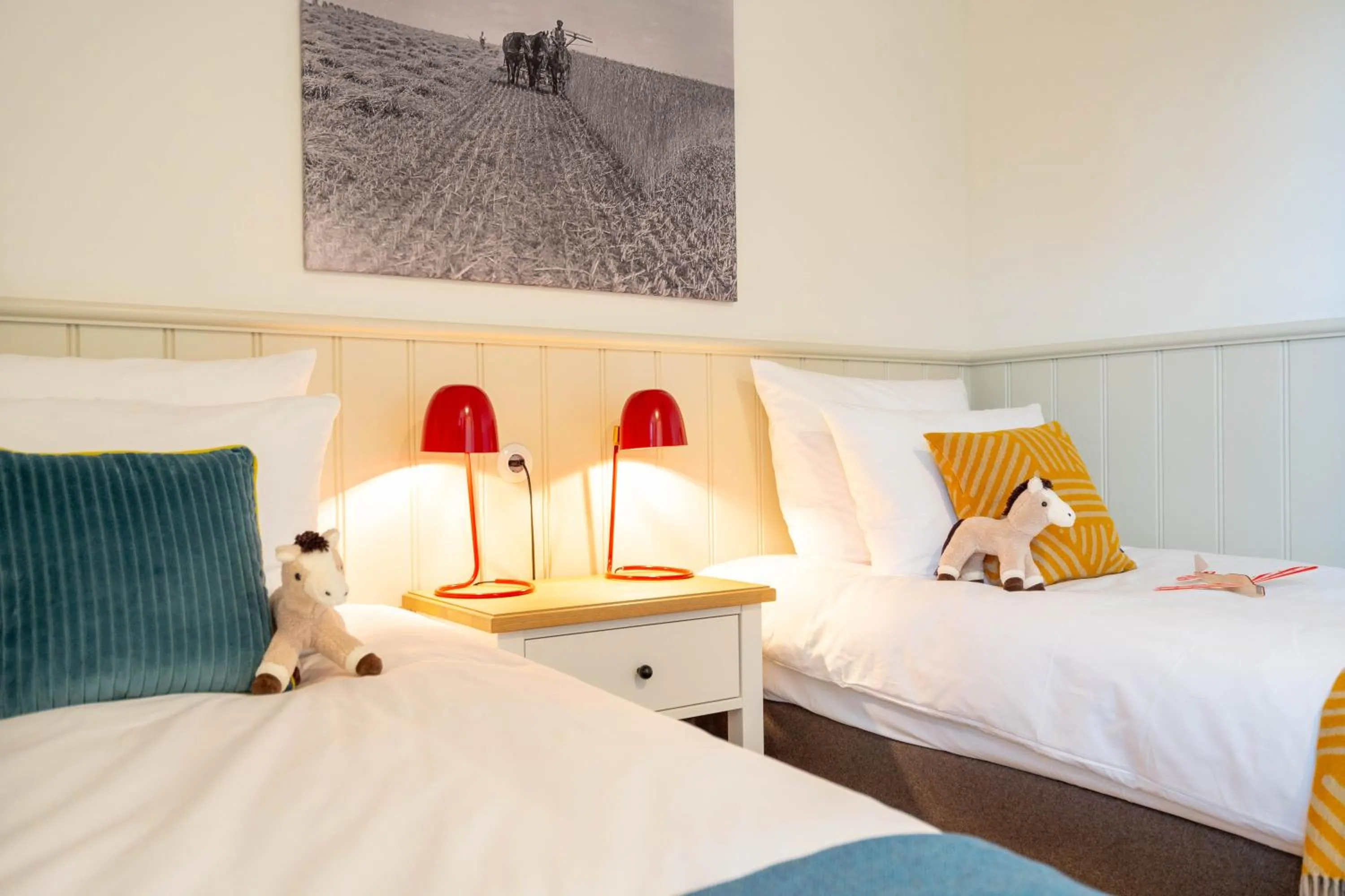 Bed in Hotel Gut Immenhof