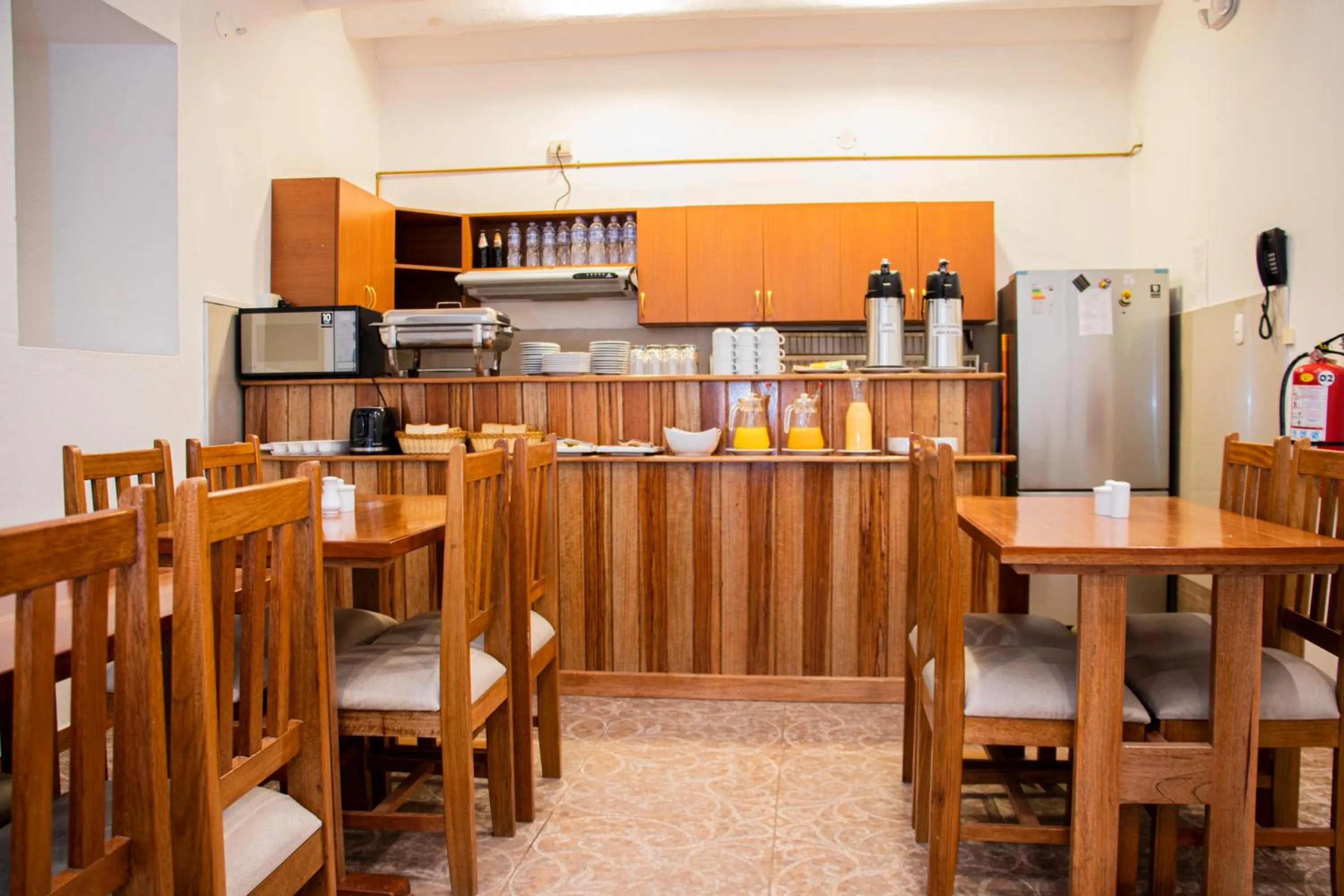 Buffet breakfast in Estancia San Pedro Hotel