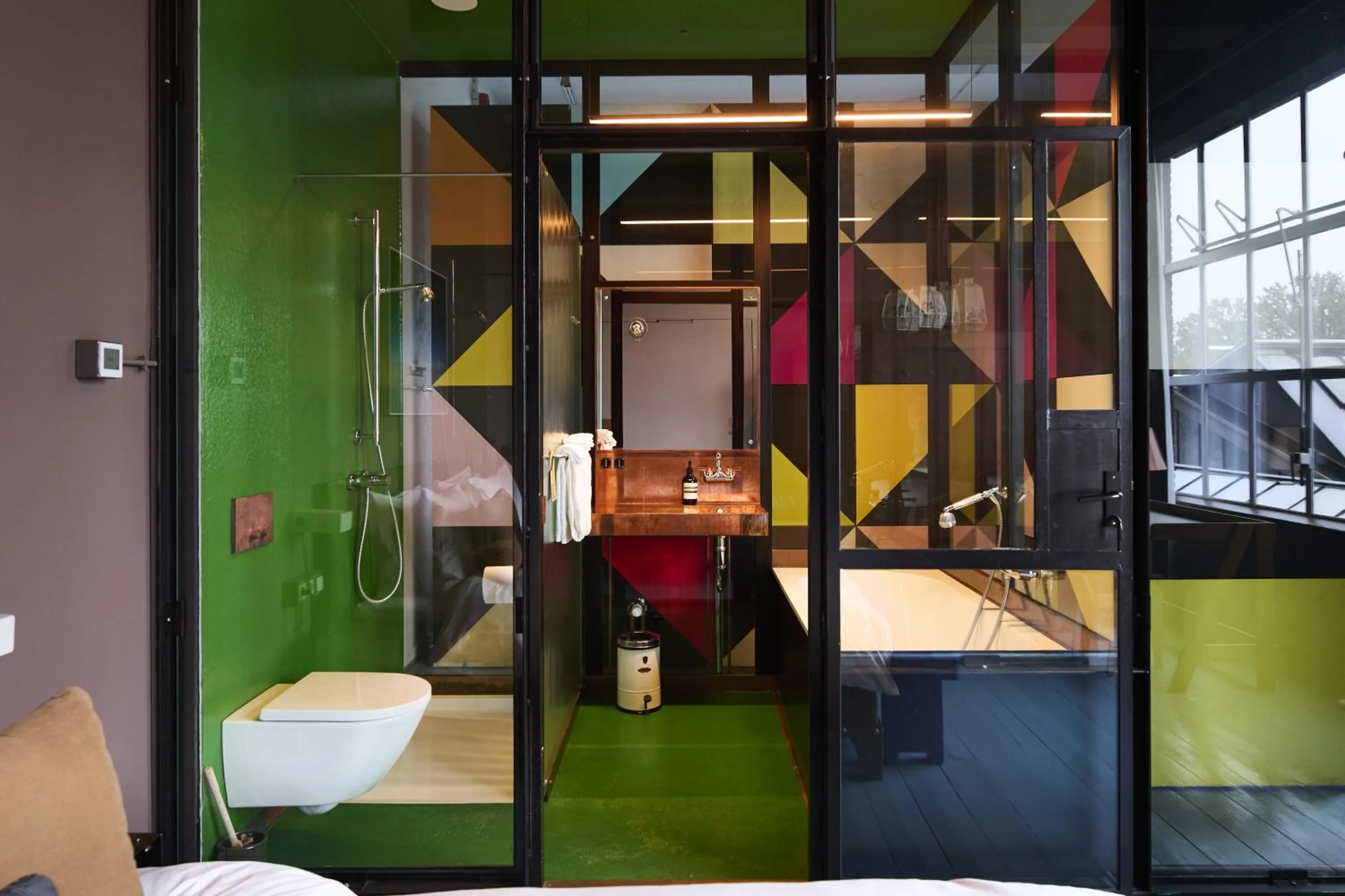 Shower in Hotel Piet Hein Eek