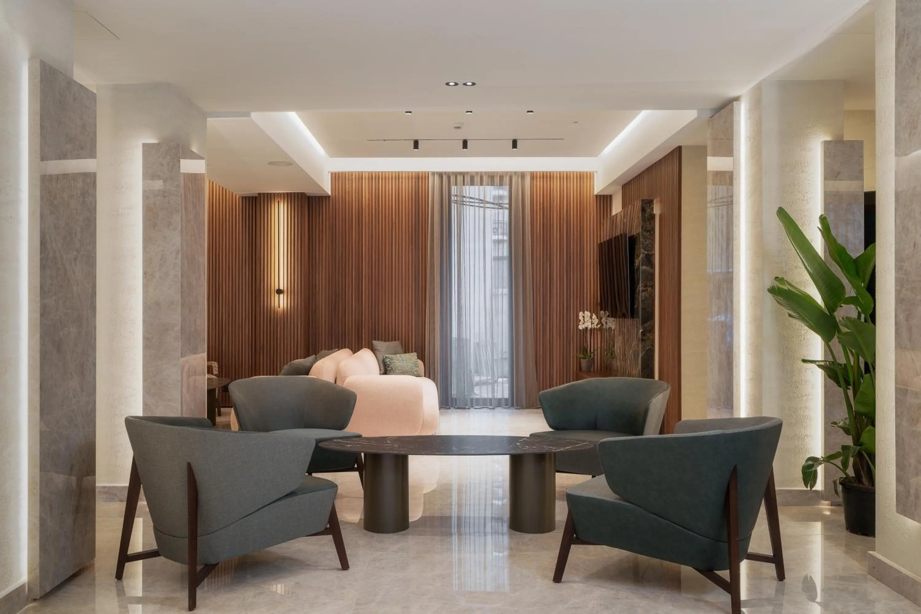 Lobby or reception in Hotel Mozart