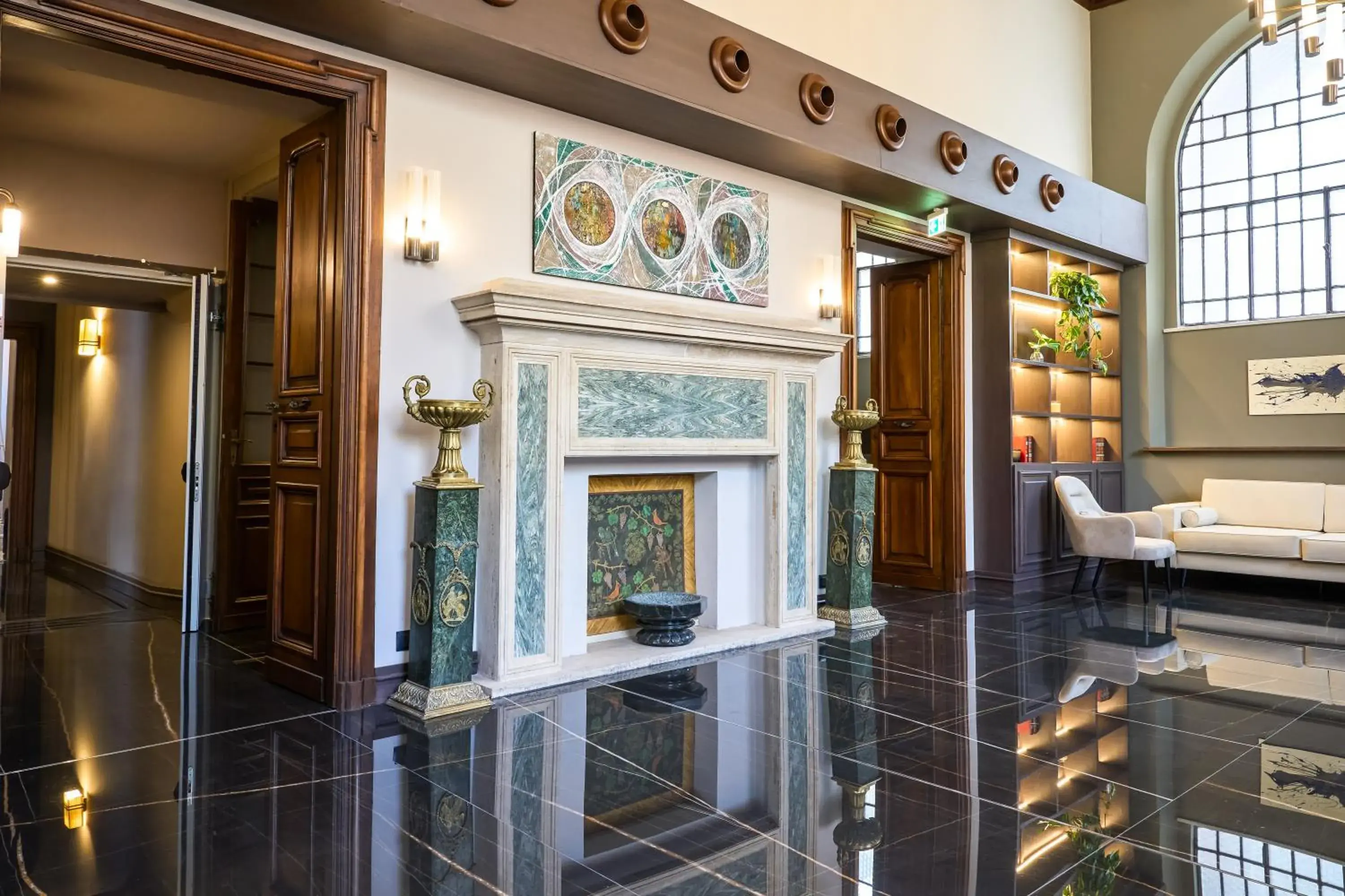 Lobby or reception in Hotel Viminale Lobby or reception in Hotel Viminale